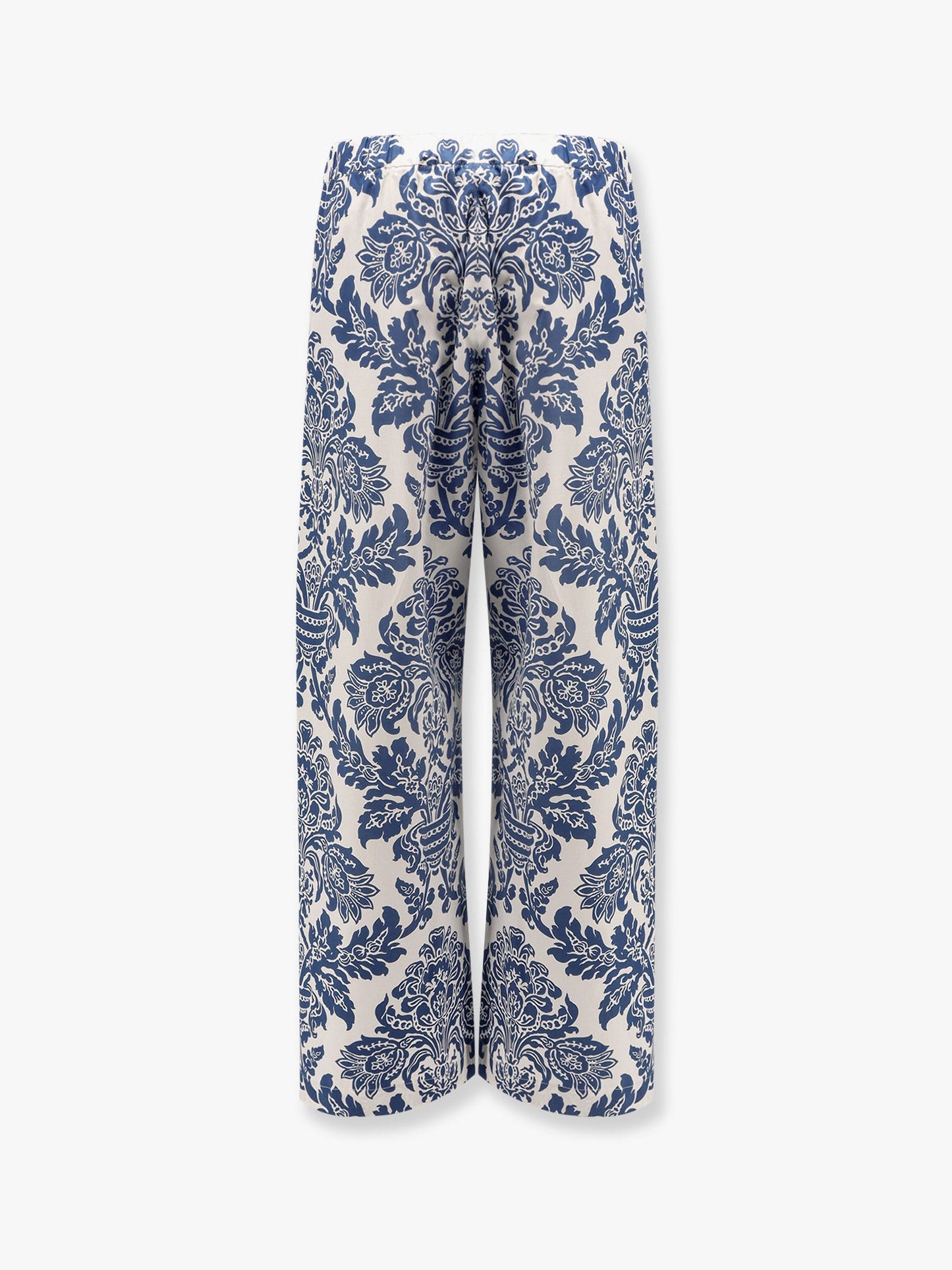 Merano cotton trousers with floral print