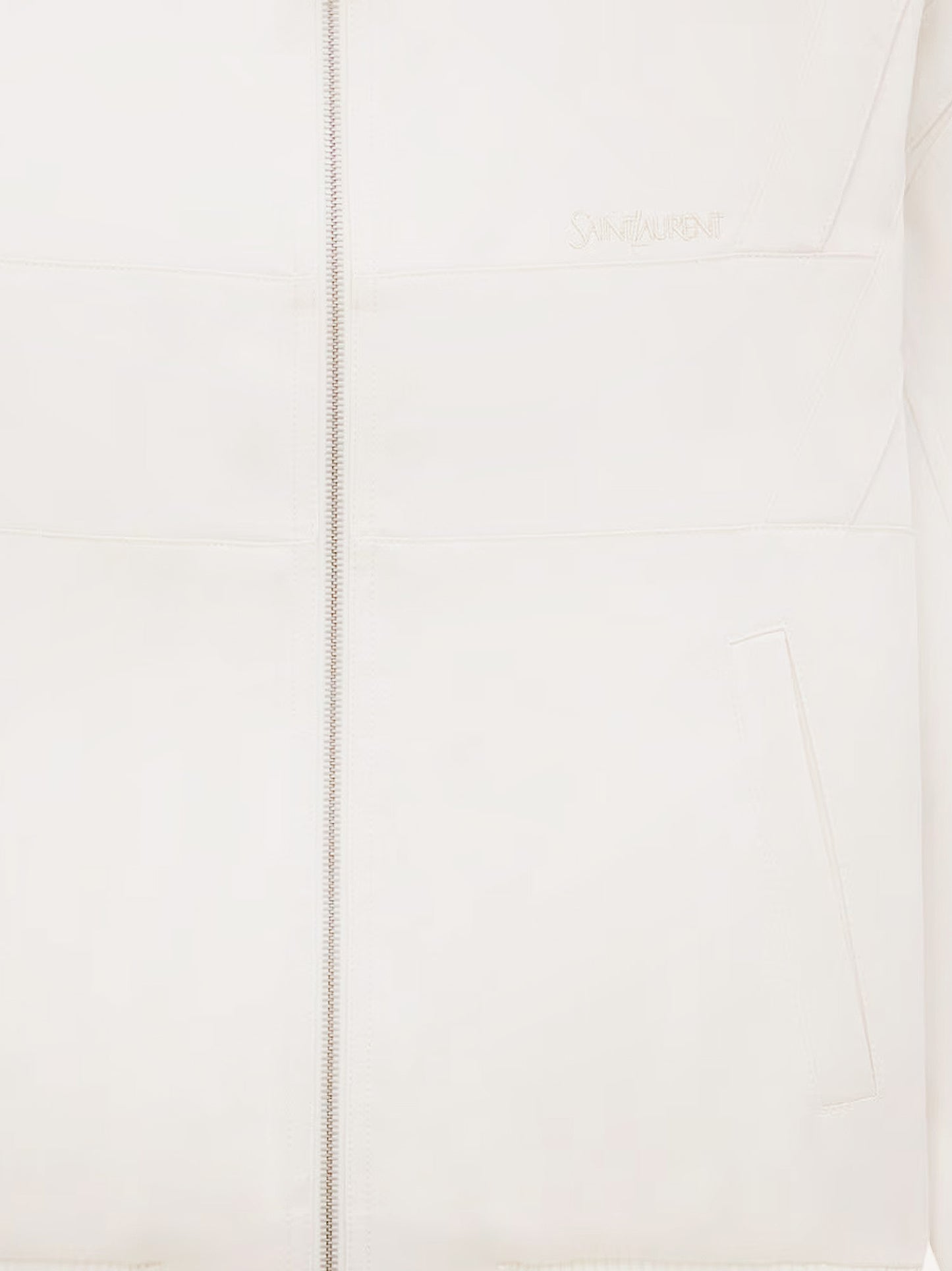 Giubbino in raso con ricamo Saint Laurent