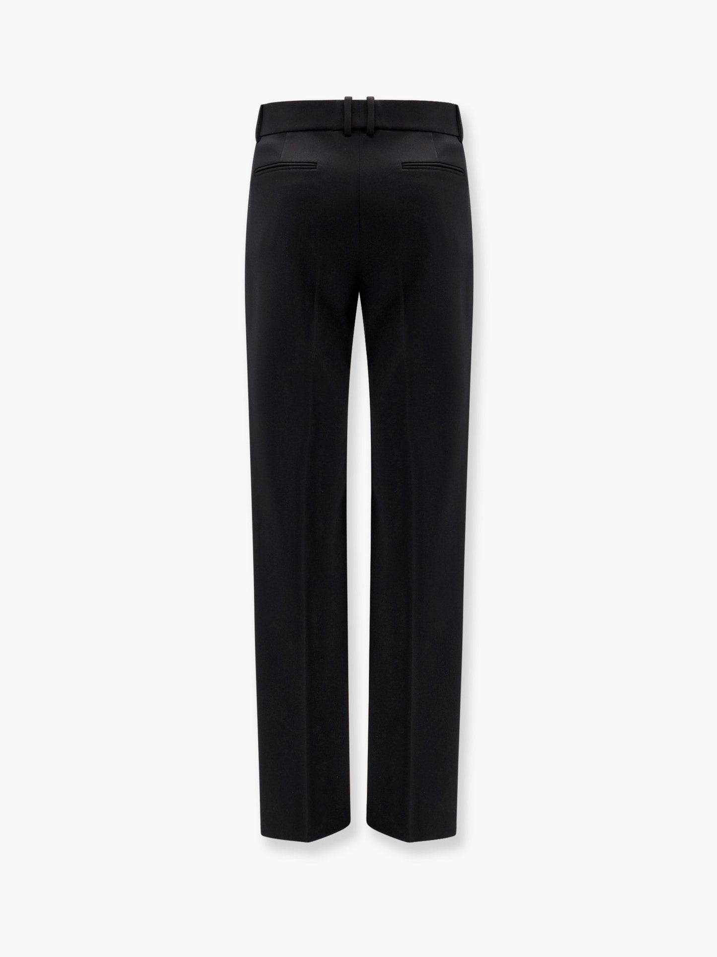 Tuxedo wool trouser with lateral satin bands