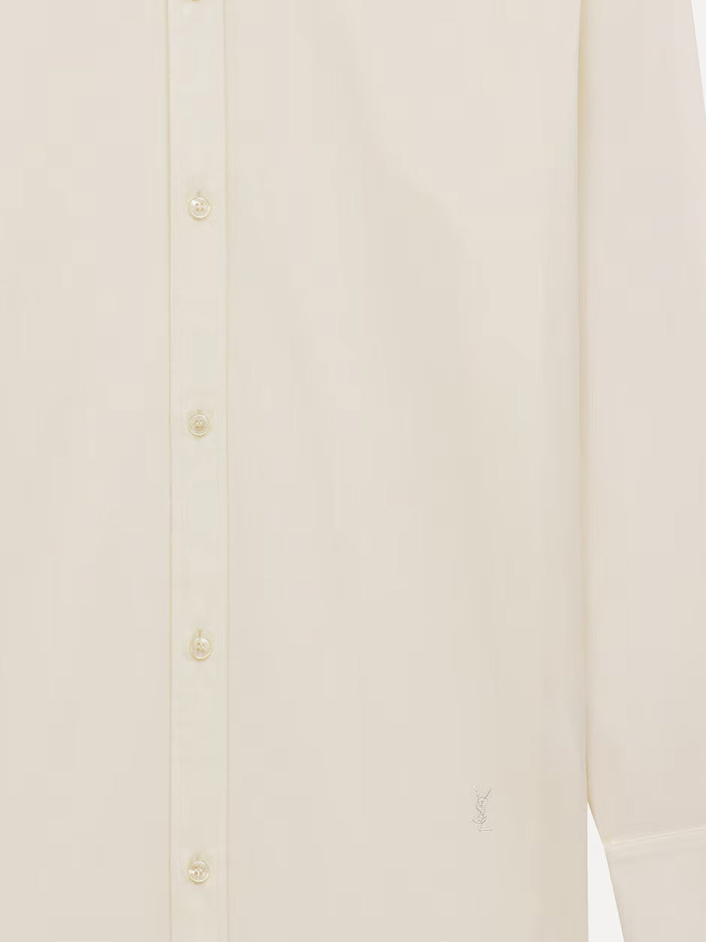 Certified cotton shirt with Monogram embroidery