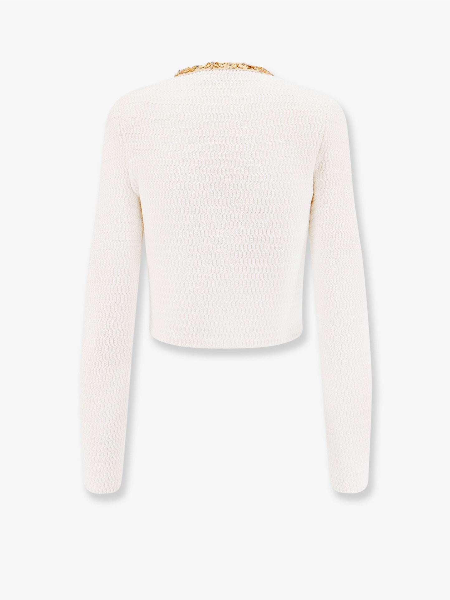 Cardigan con profili strass