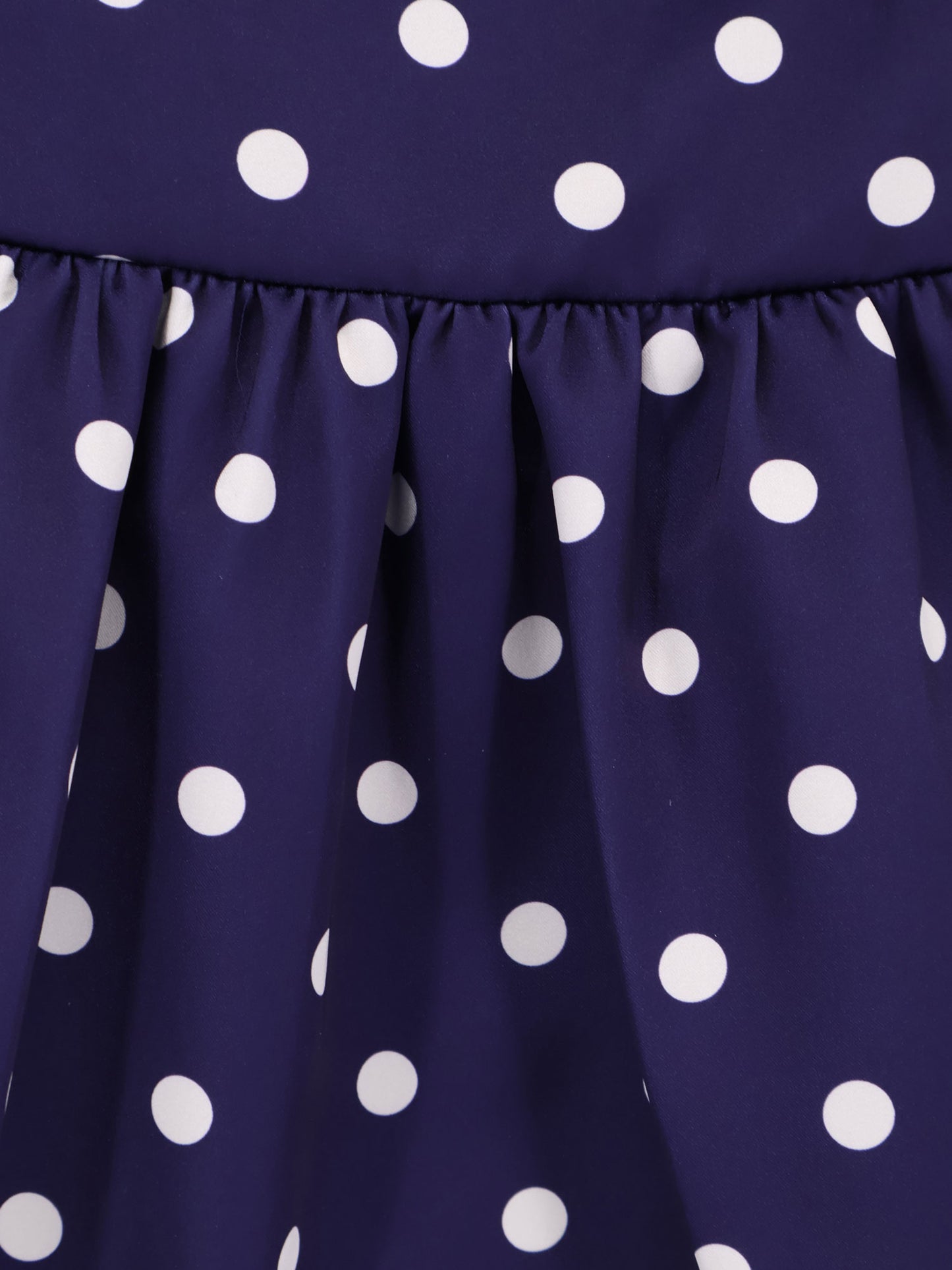 Satin dotted midi dress