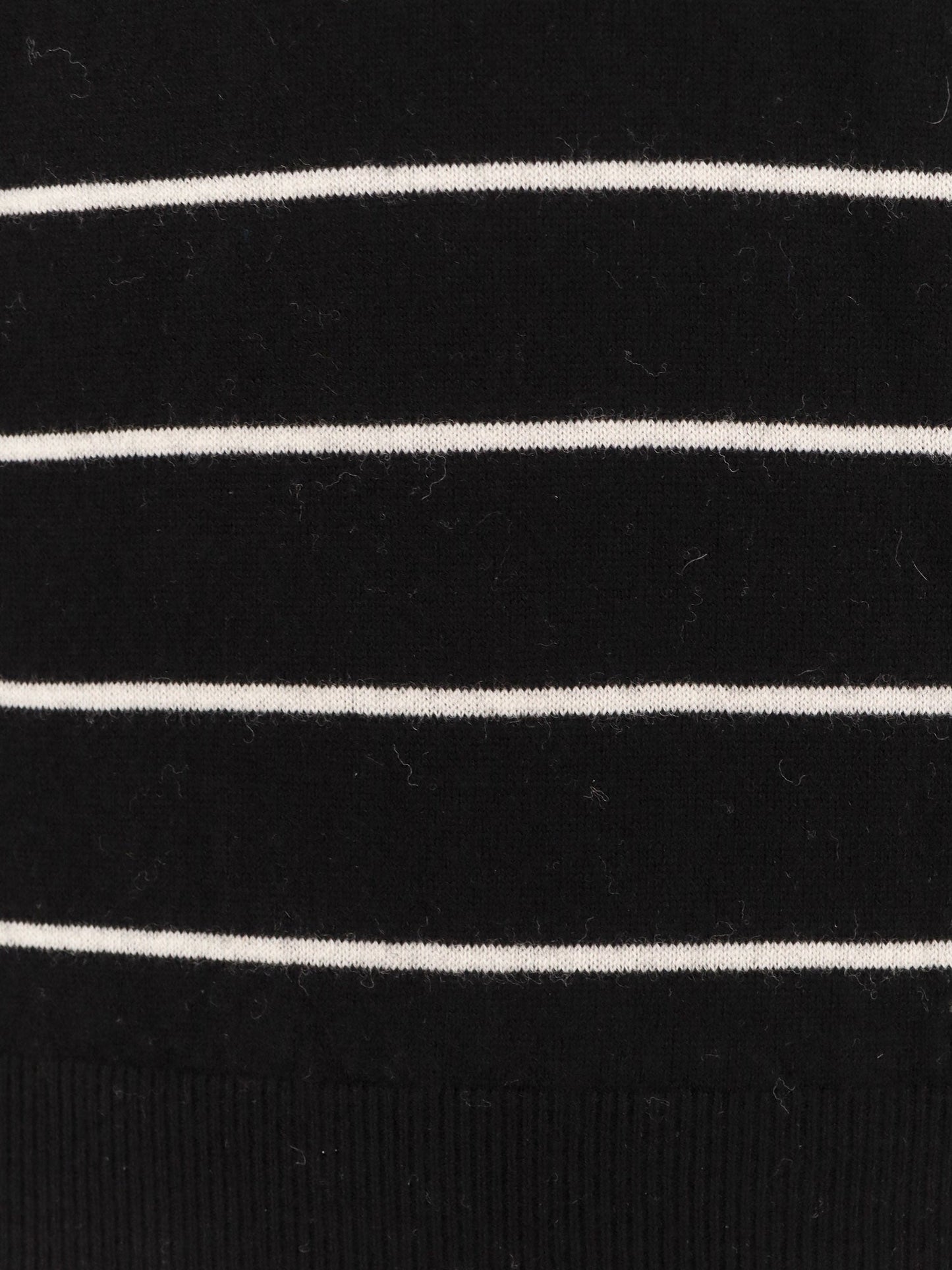 Super fine merino wool striped polo shirt