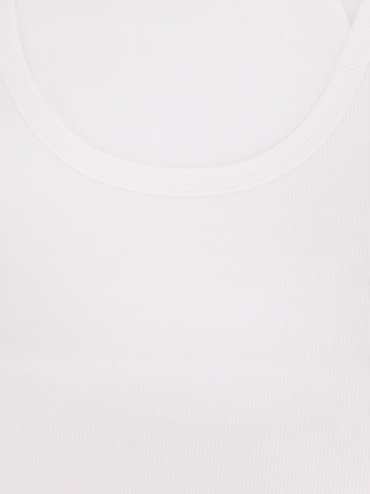 Ribbed cotton tank top