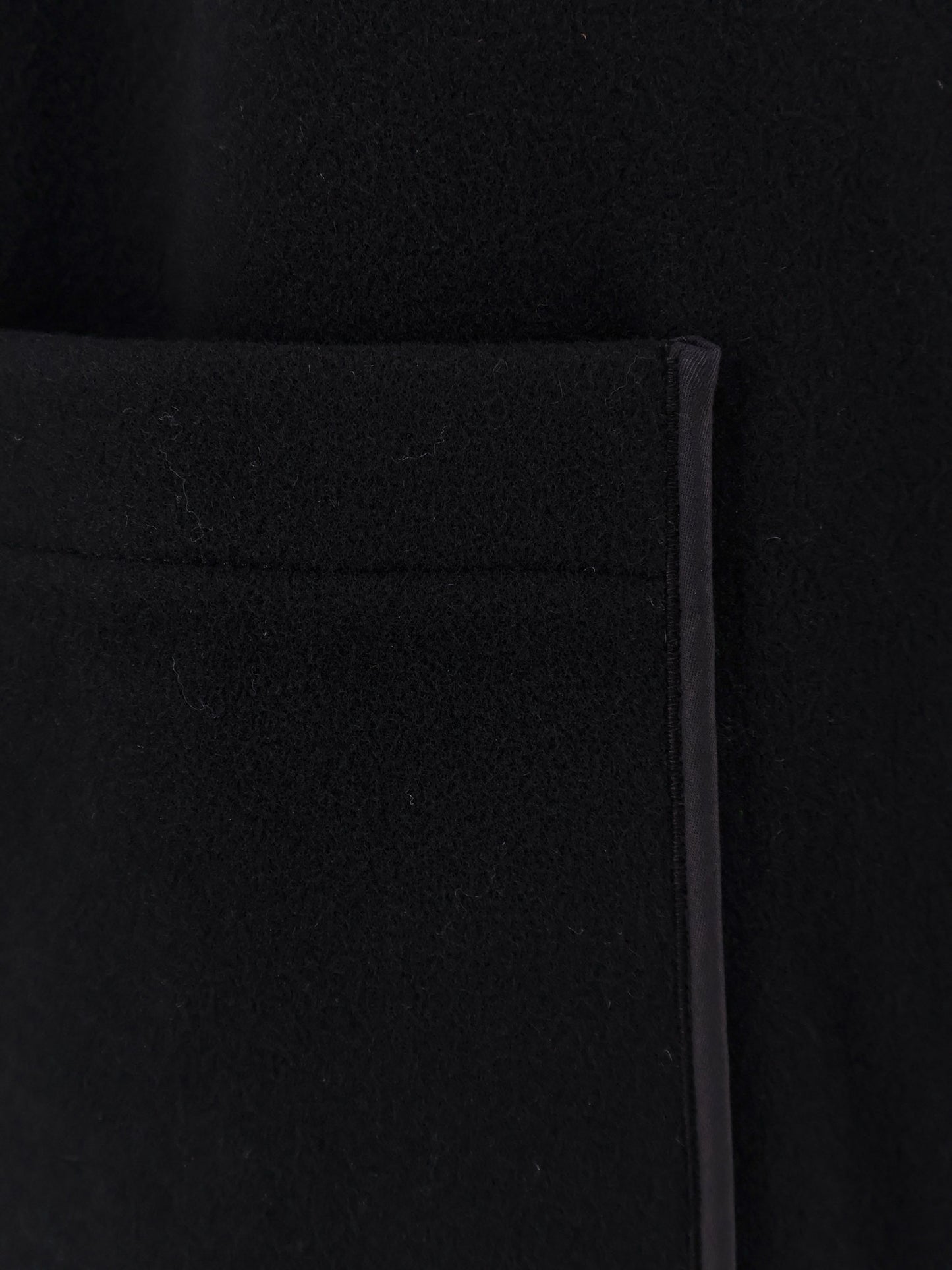 Cappotto in misto lana con spacchetti laterali