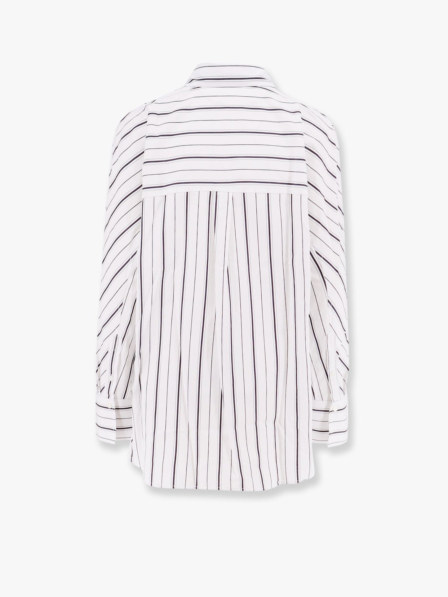 Organic cotton shirt with striped motif