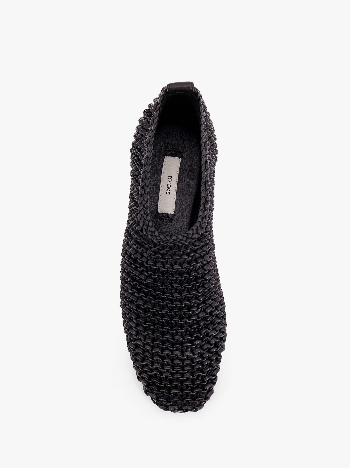 Interwined leather ballerinas