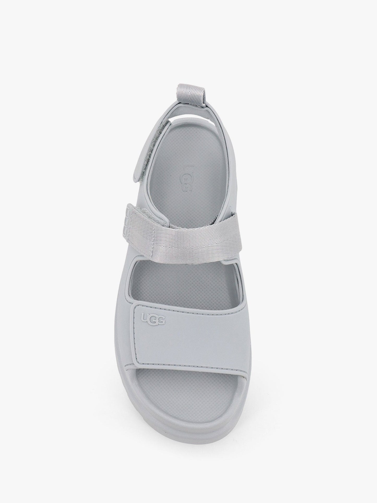 Rubber sandals with ugg embossed detail