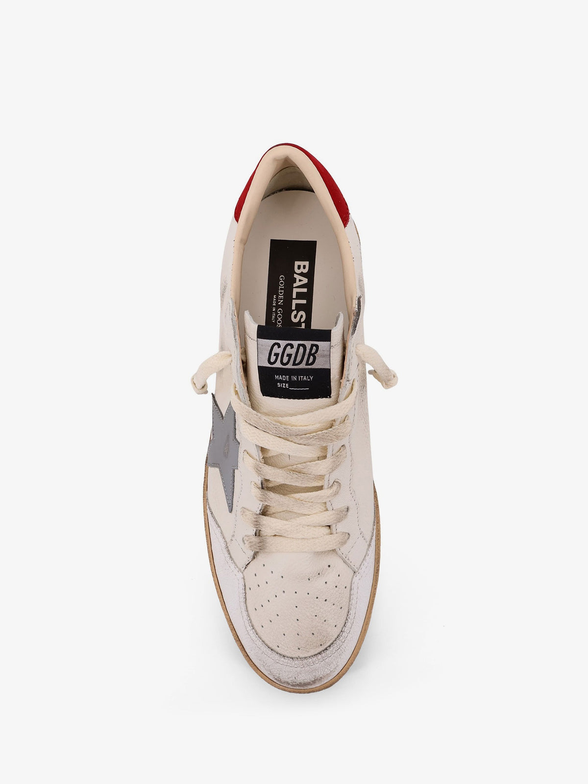 Ball Star Distressed leather sneakers