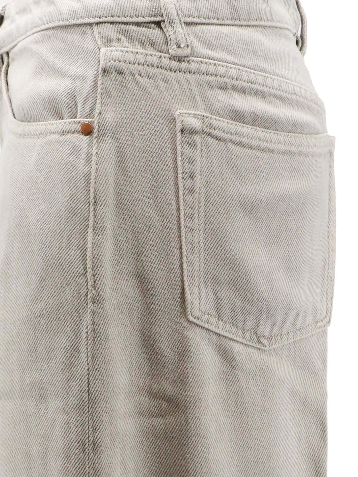 Flip denim trousers