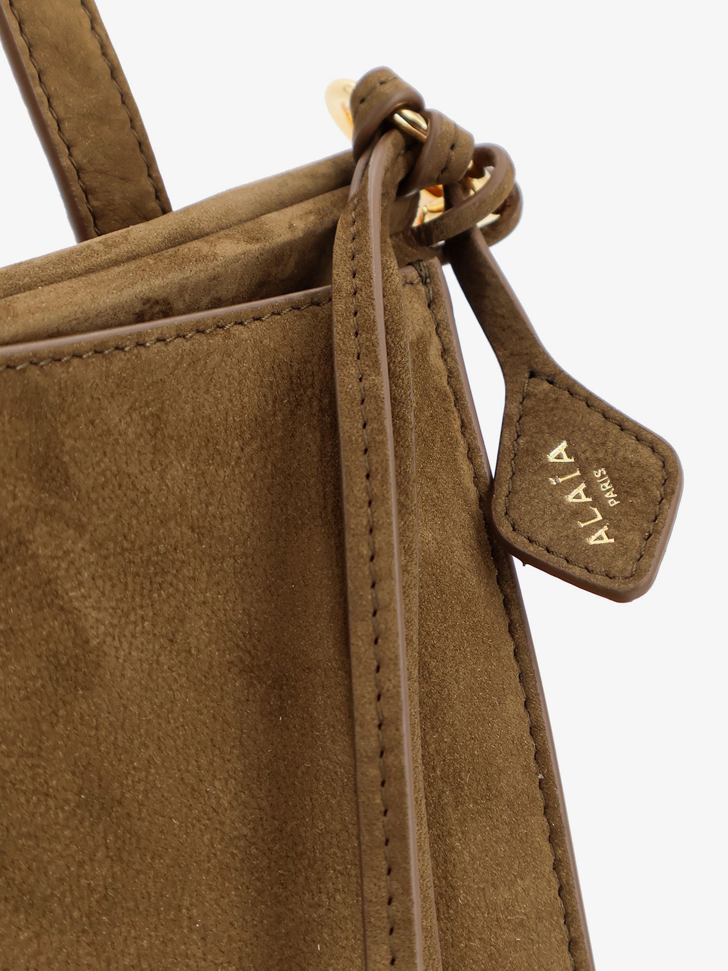 Le Click Pocket 35 nabuck shoulder bag
