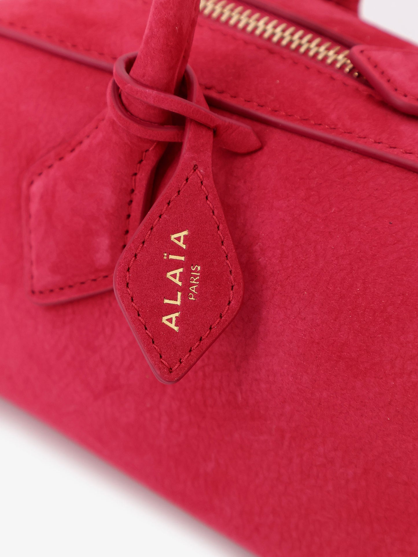 Teckel Medium suede shoulder bag