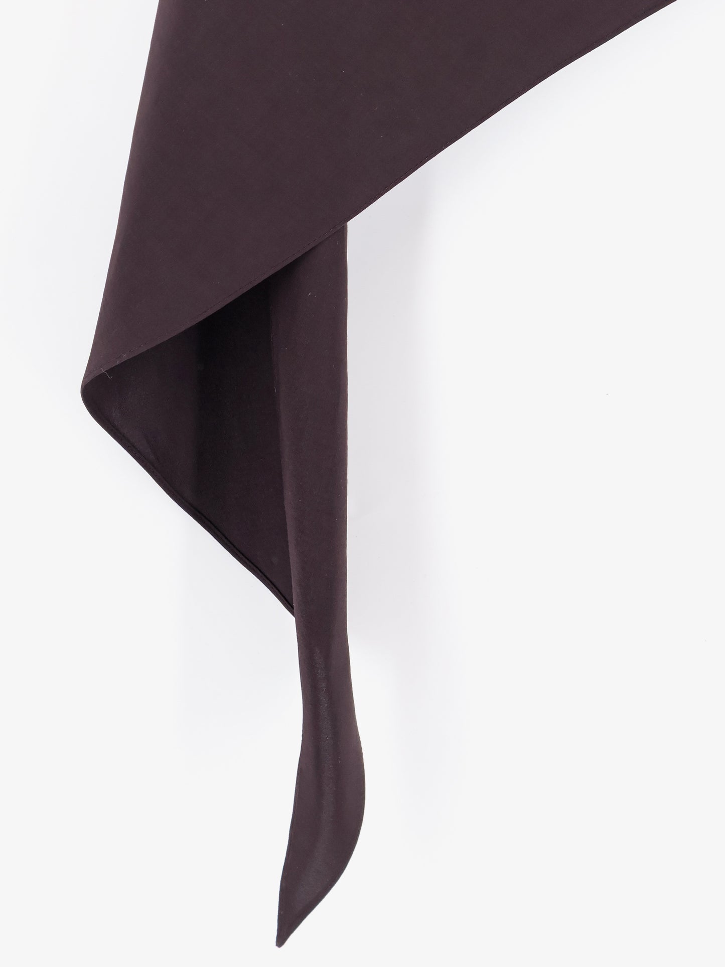 Asymmetric paper and viscose skirt