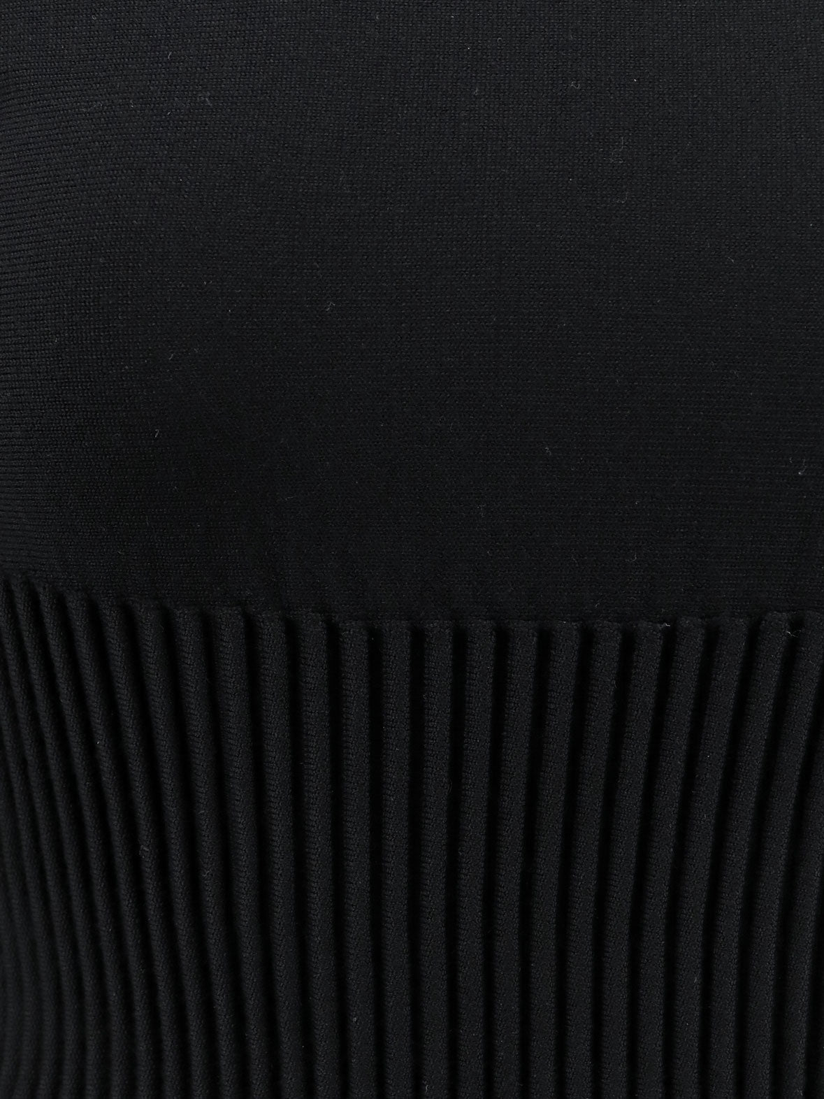 Crinoline wool blend short dress