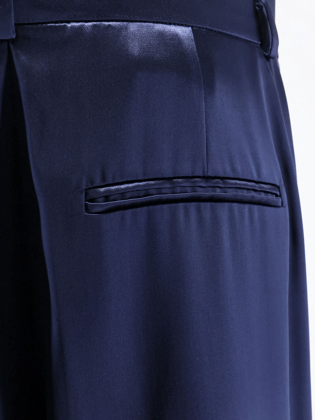 Satin trousers with pinces