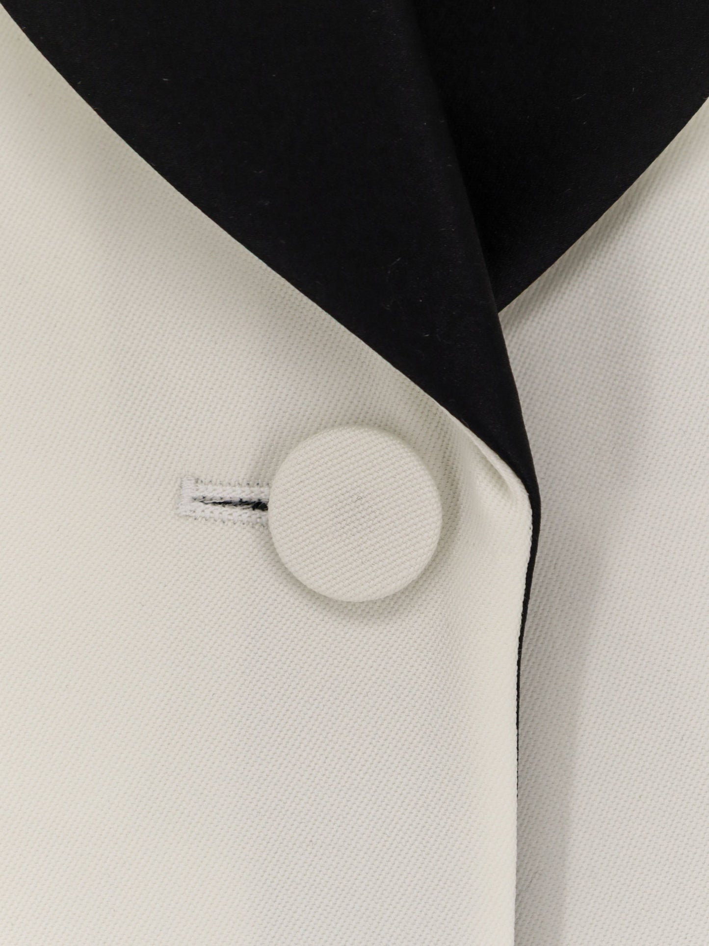 Wool blazer with satin lapel