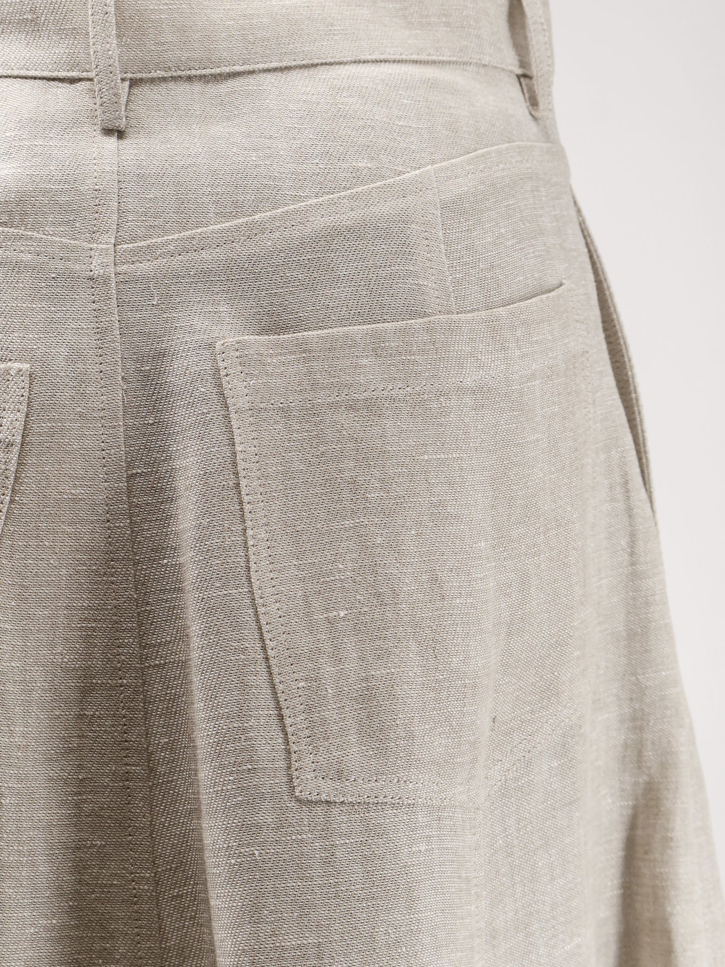 Flared linen skirt