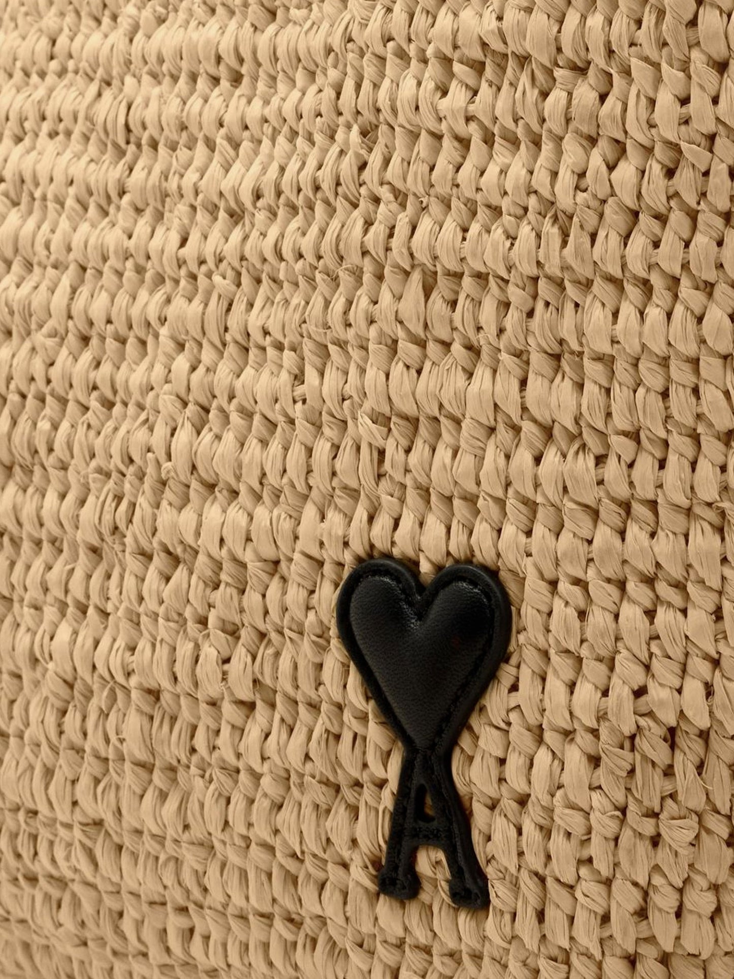 Ami de coeur raffia shoulder bag