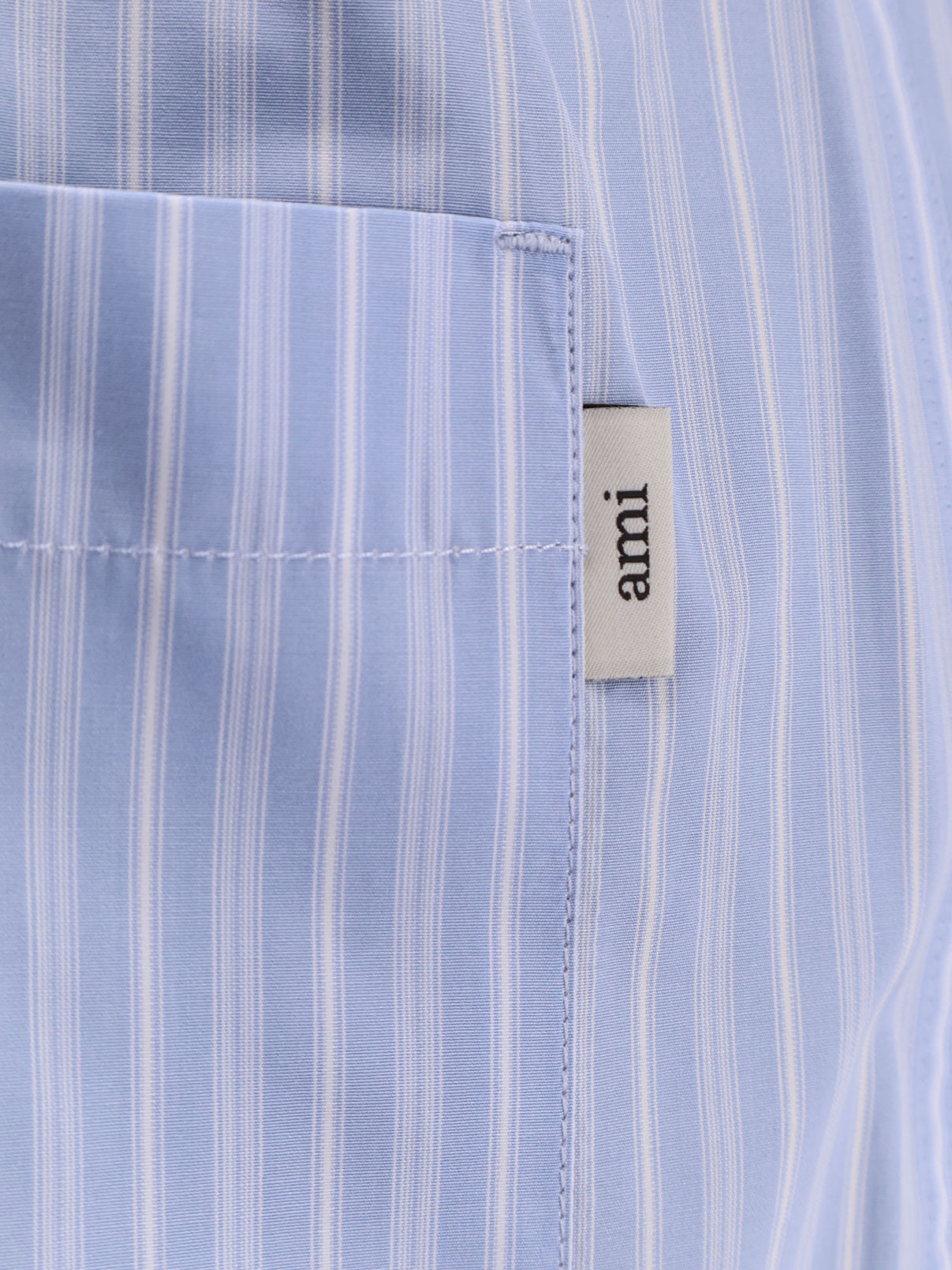 Cotton bermuda shorts with striped pattern