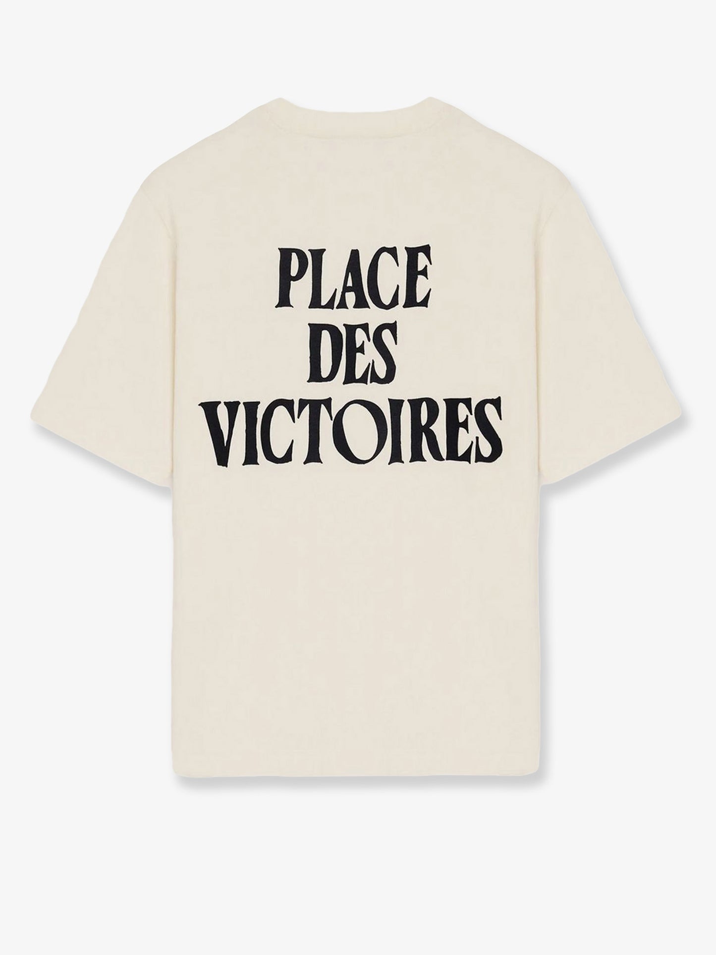 Cotton t-shirt with print on the back