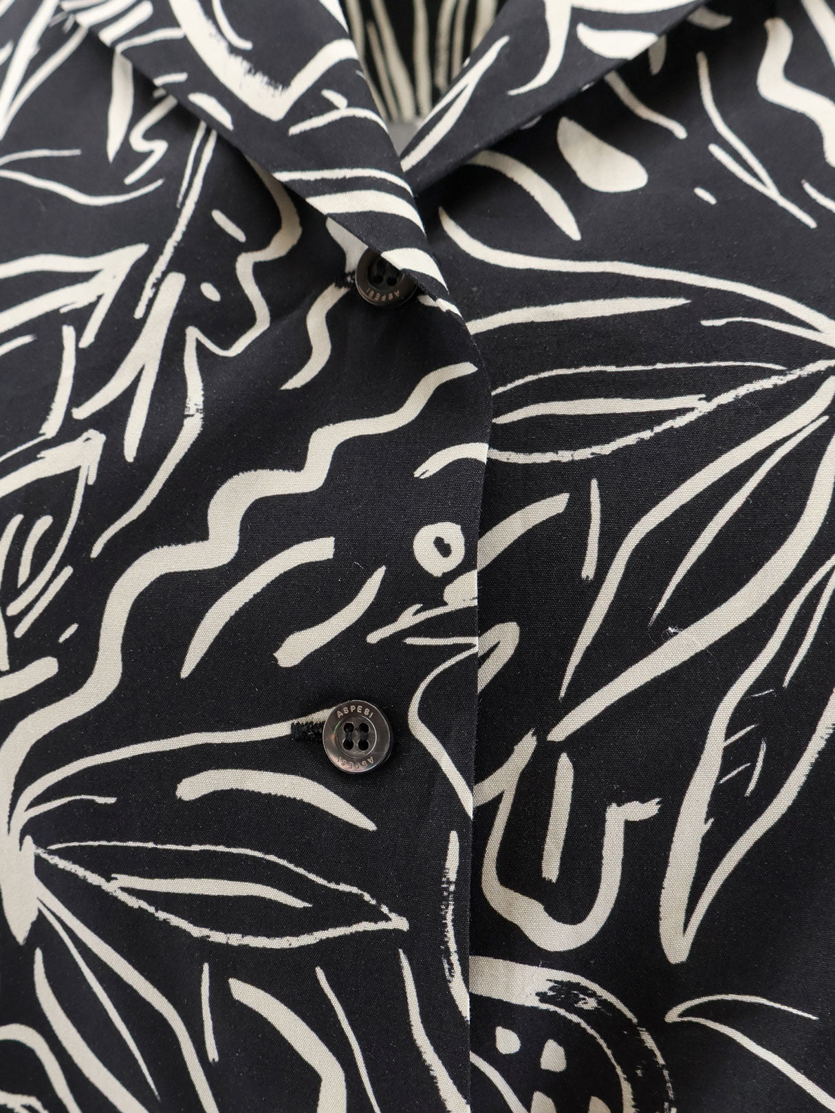 Printed cotton chemisier dress