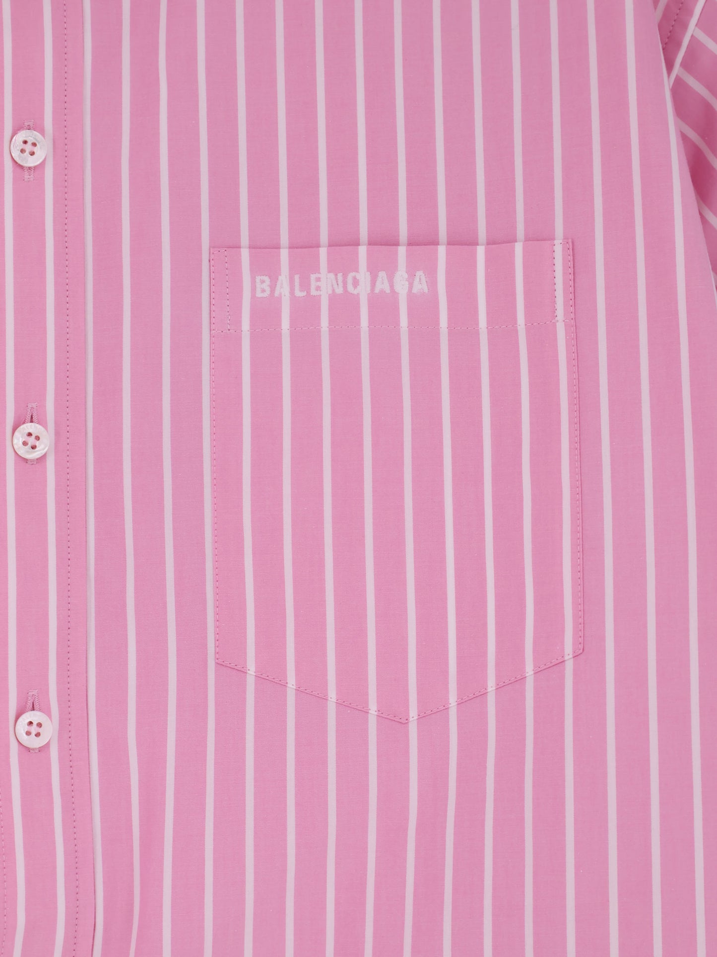 Folded striped cotton shirt