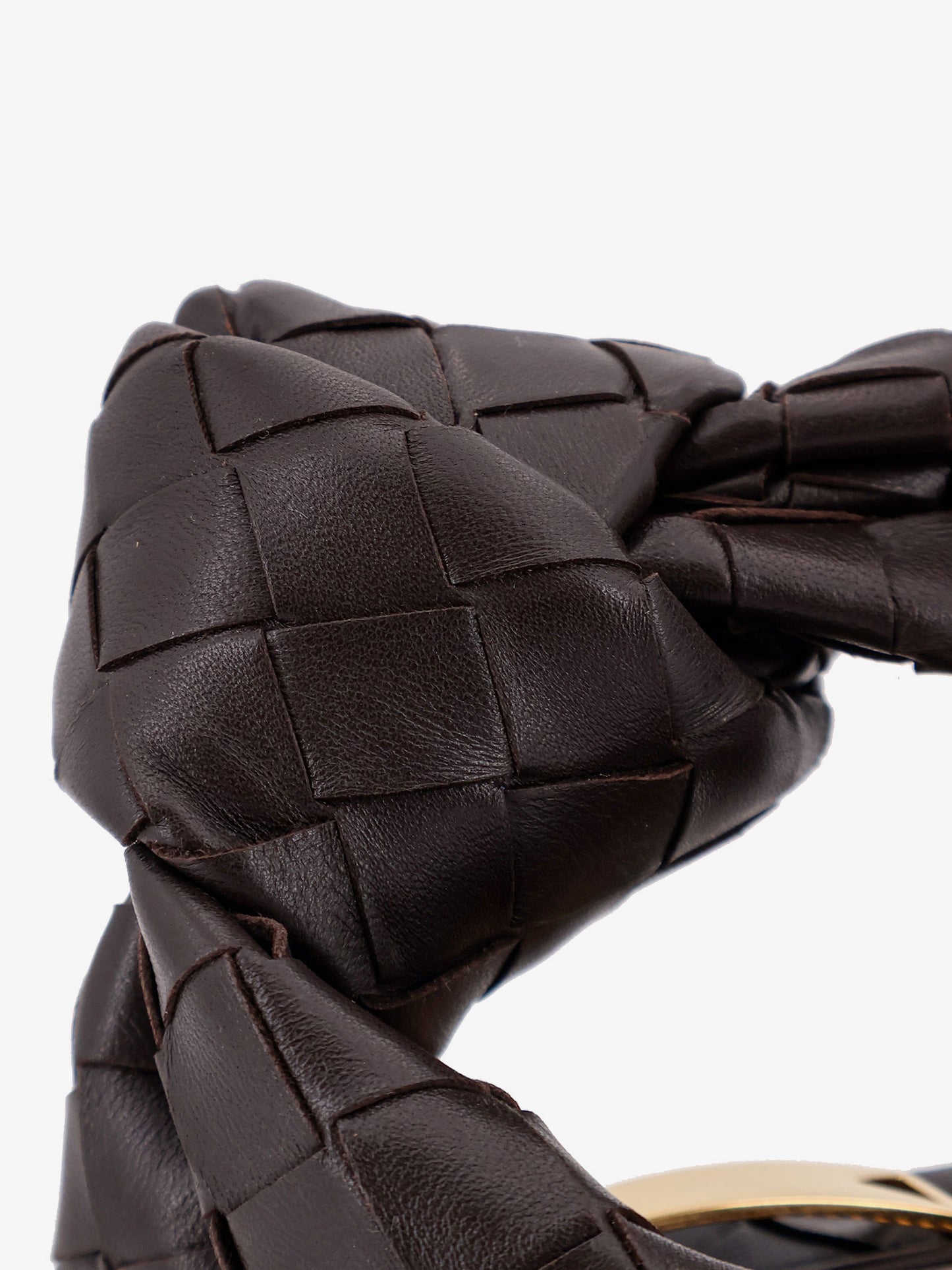 Borsa a mano Mini Jodie in pelle con motivo Intrecciato