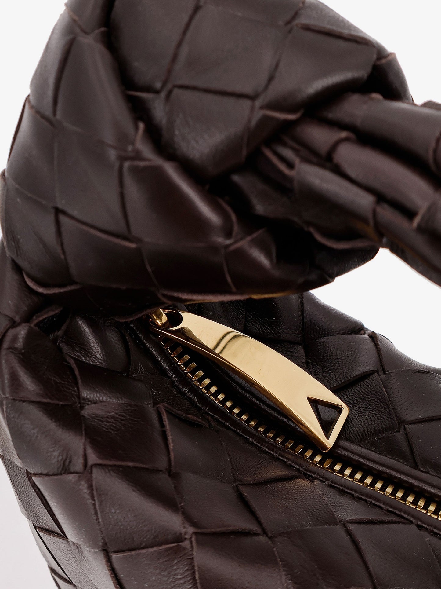 Borsa a mano Jodie Mini in pelle con motivo Intrecciato