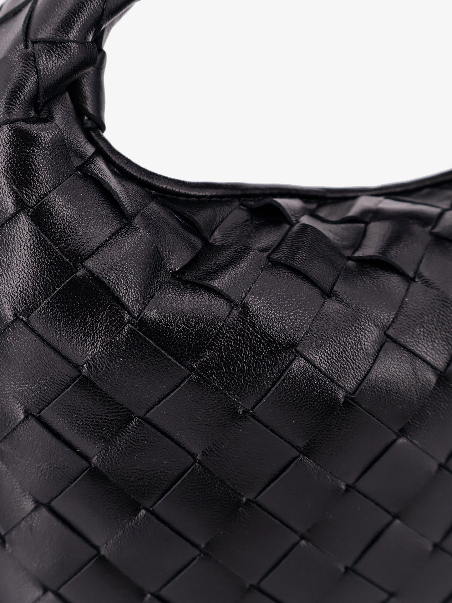 Mini Hop leather crossbody bag with Intrecciato pattern