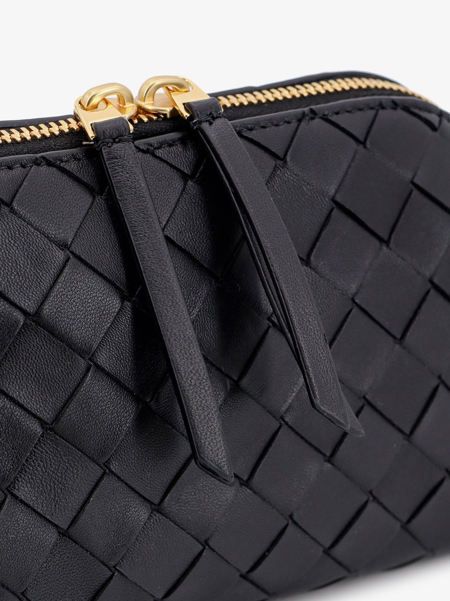 Borsa a tracolla Concert Pouch in pelle con motivo Intrecciato