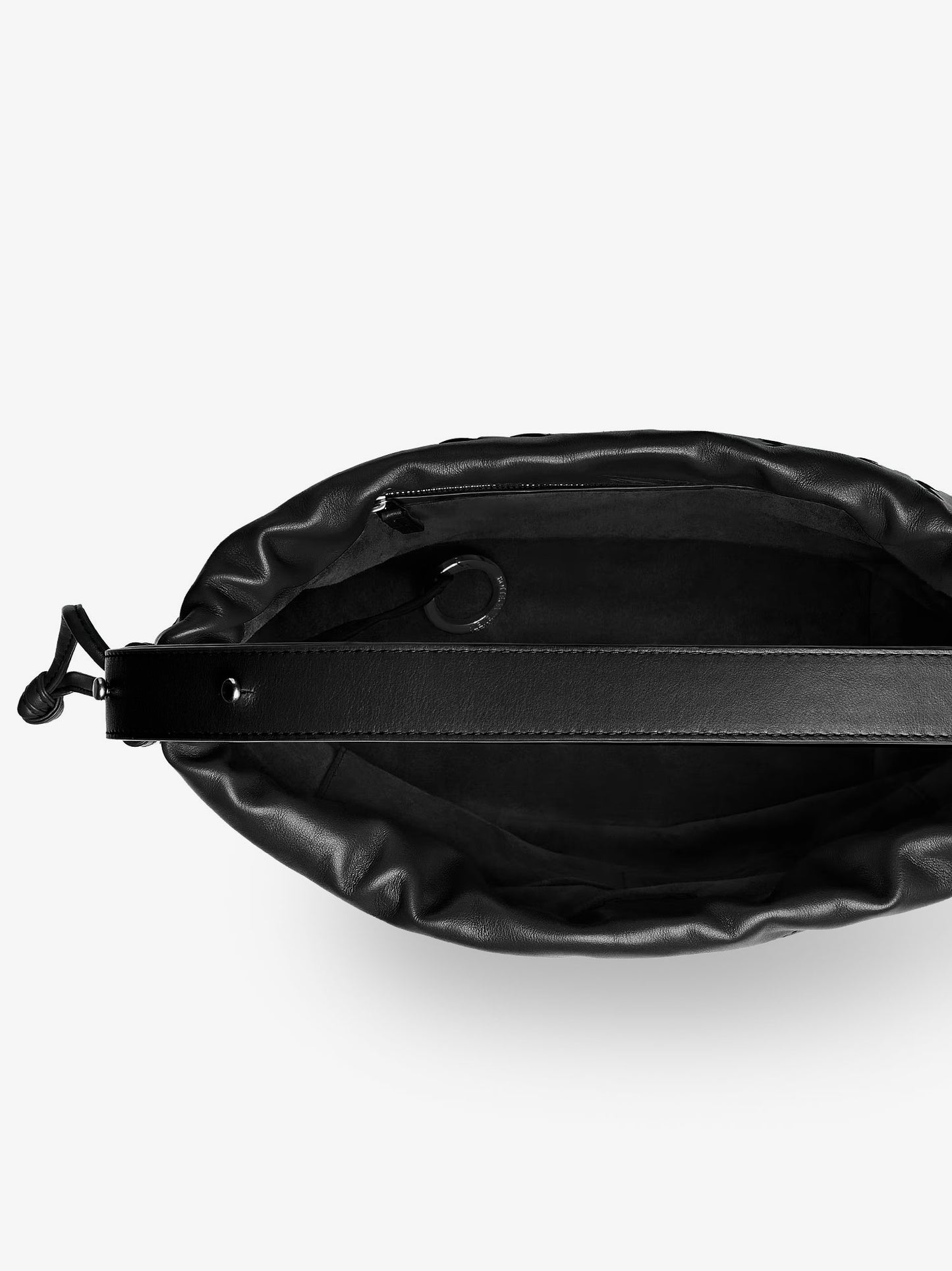 Bucket Intrecciato Biblioteca leather shoulder bag