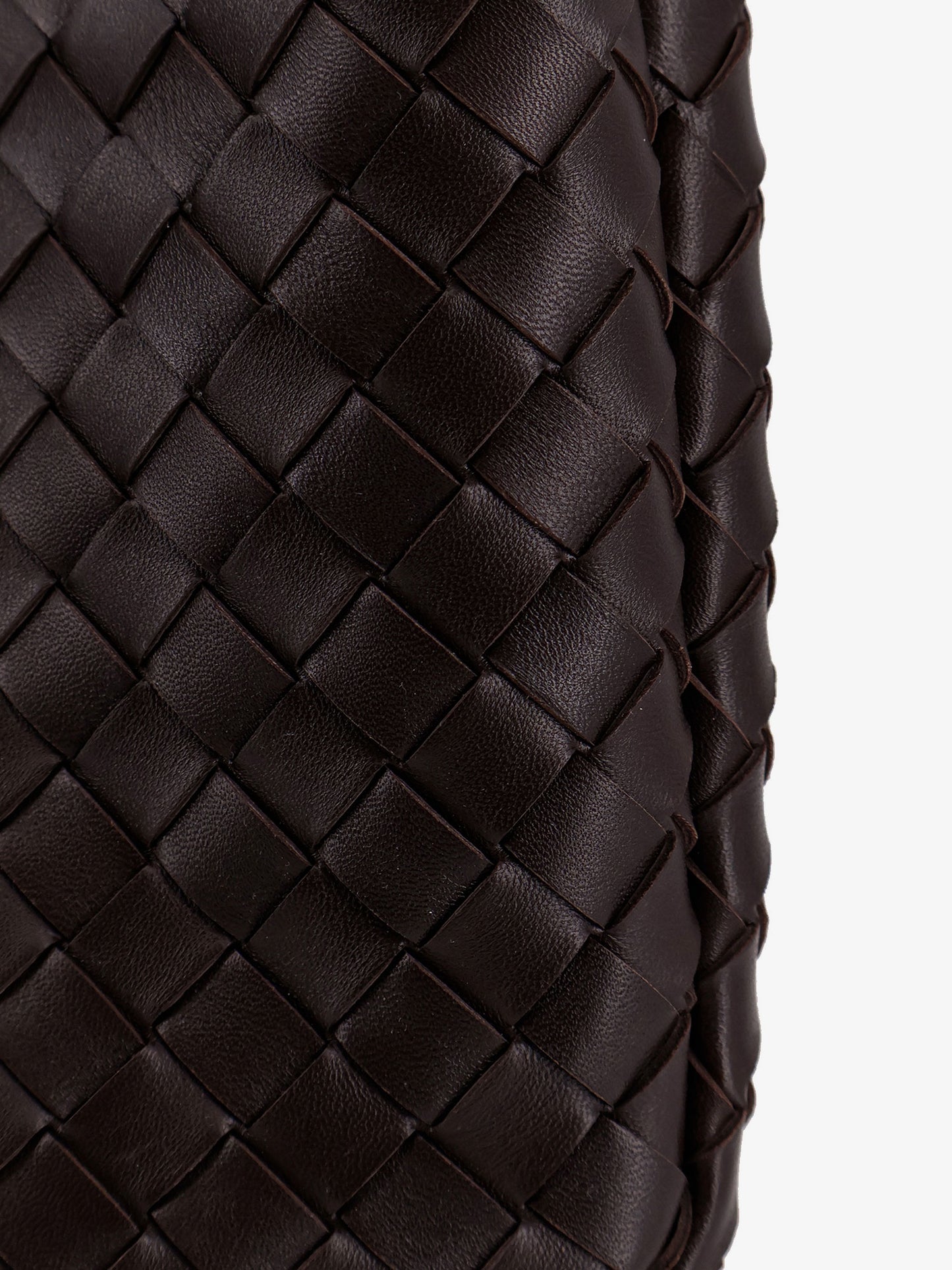 Campana leather shoulder bag with Intrecciato motif