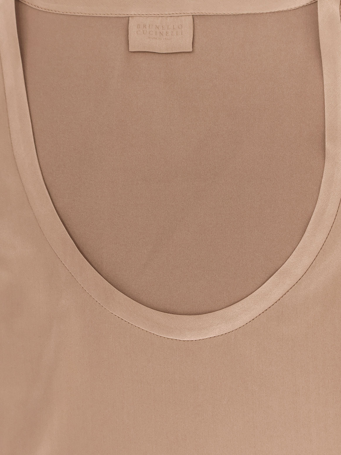 Stretch silk tank top