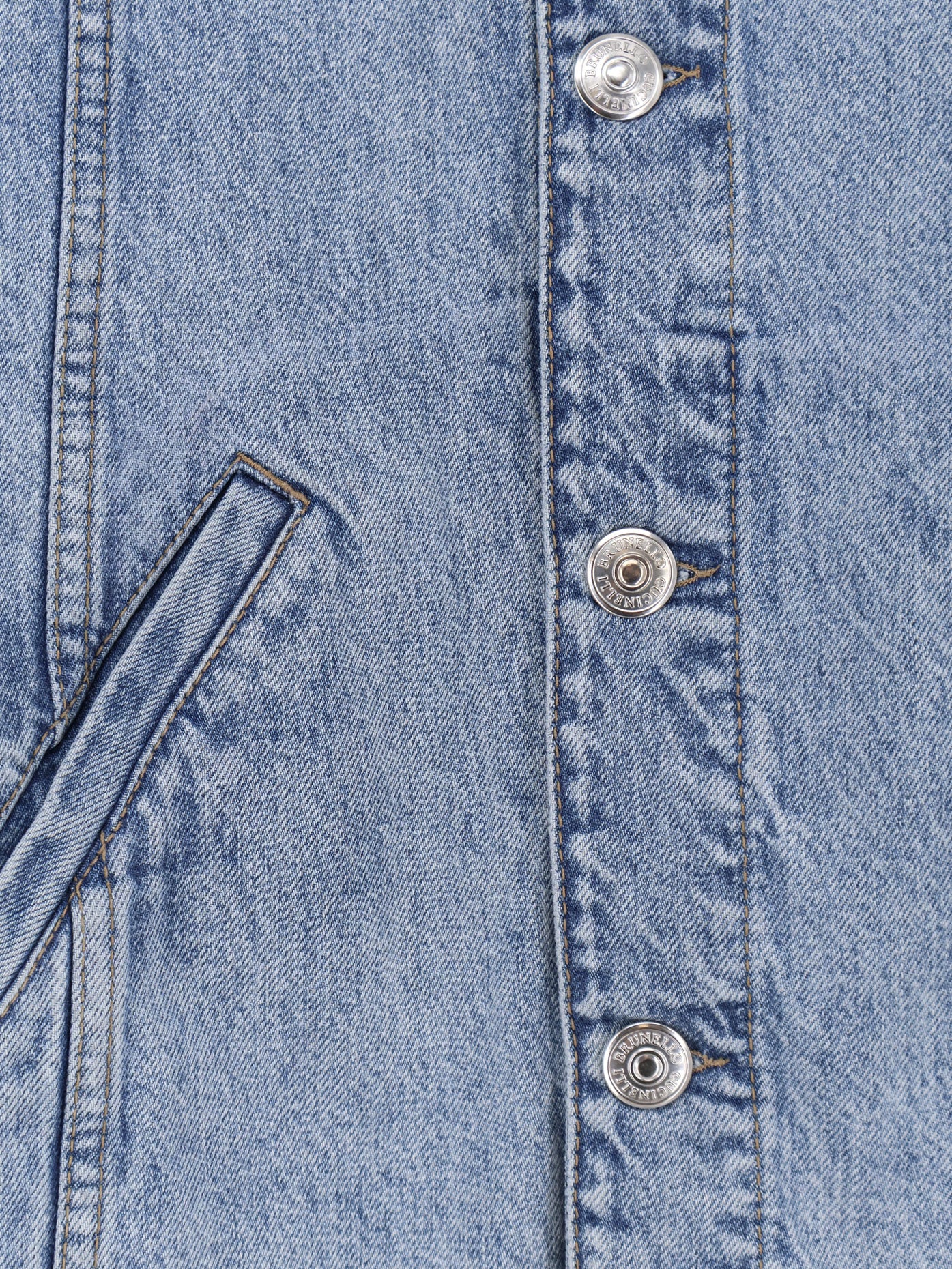 Denim Jacket with suede collar