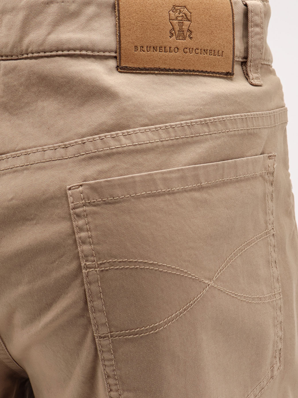 Stretch cotton trousers