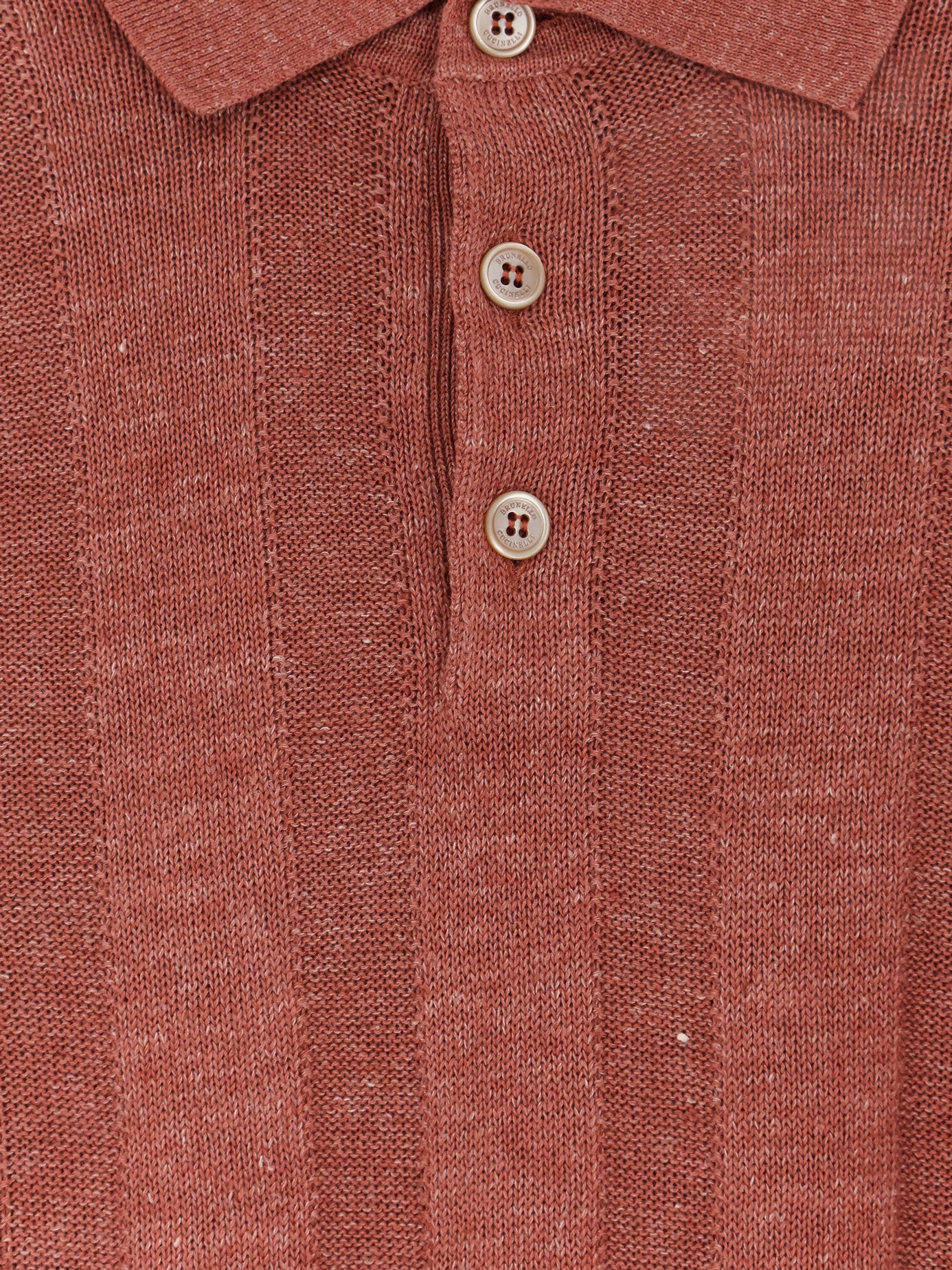 Polo in misto lino e cotone