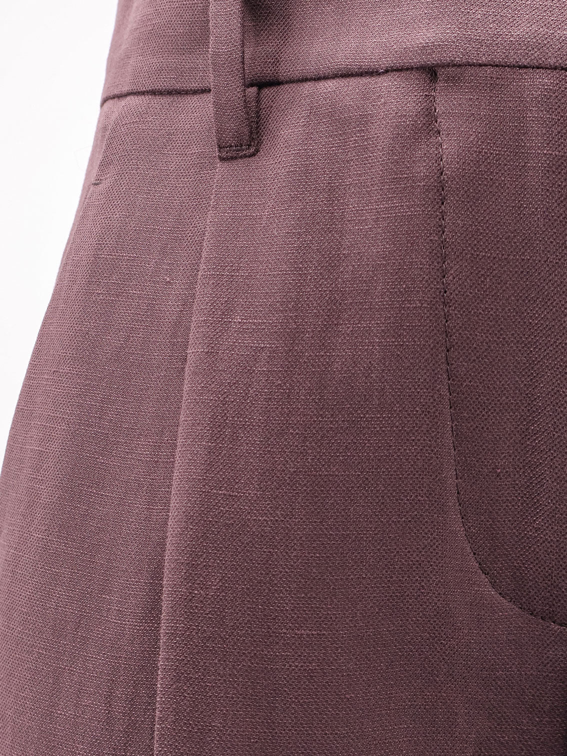 Pantaloni in viscosa e lino