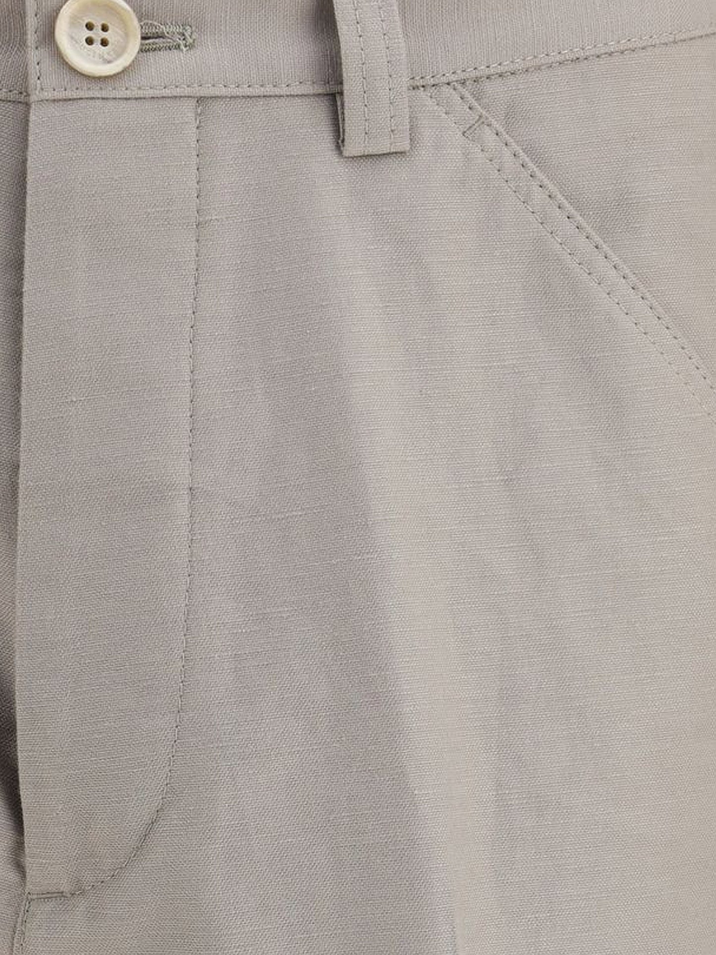 Pantaloni in cotone e lino
