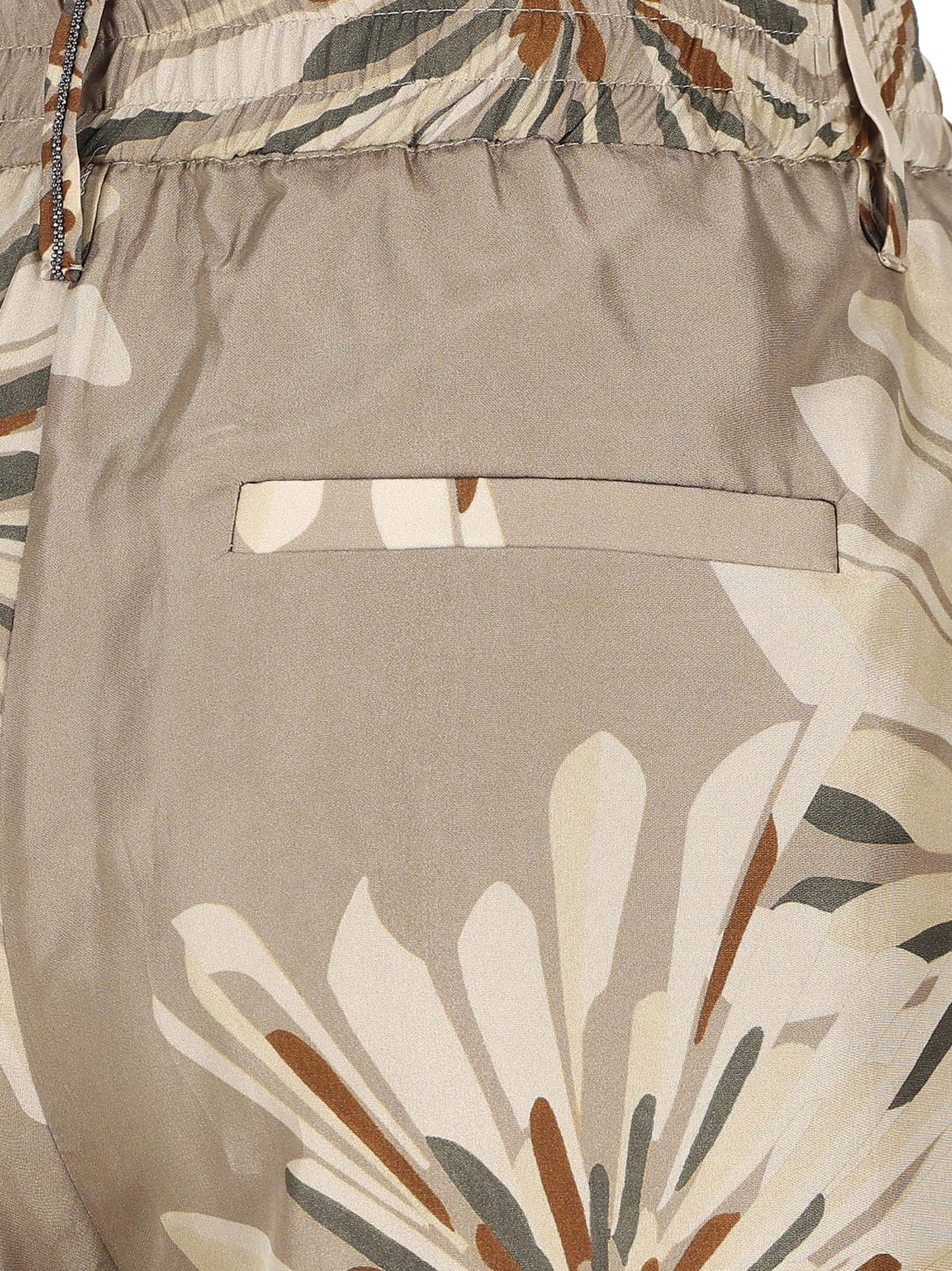 Pantaloni in seta stampata