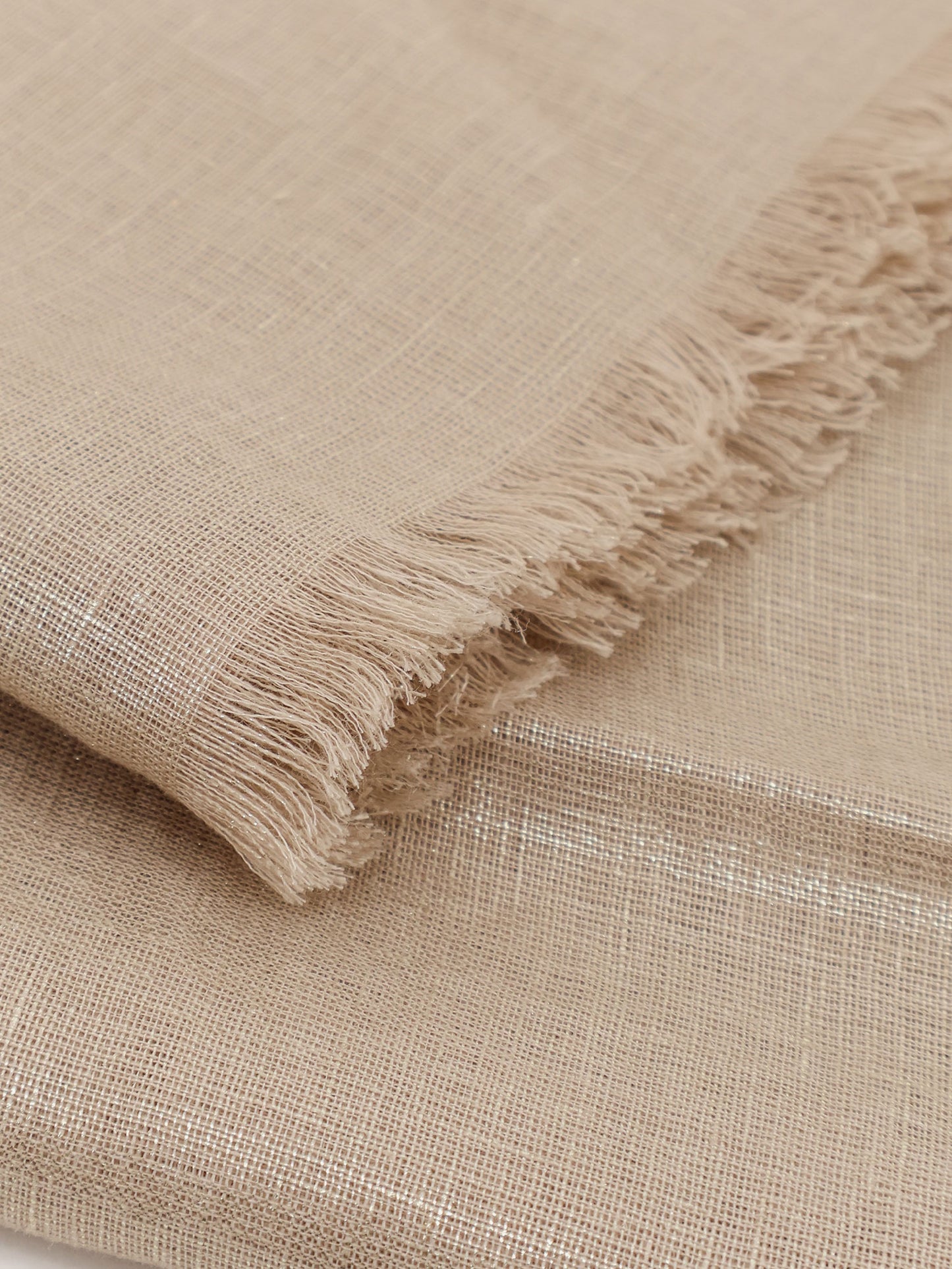 Linen lurex scarf