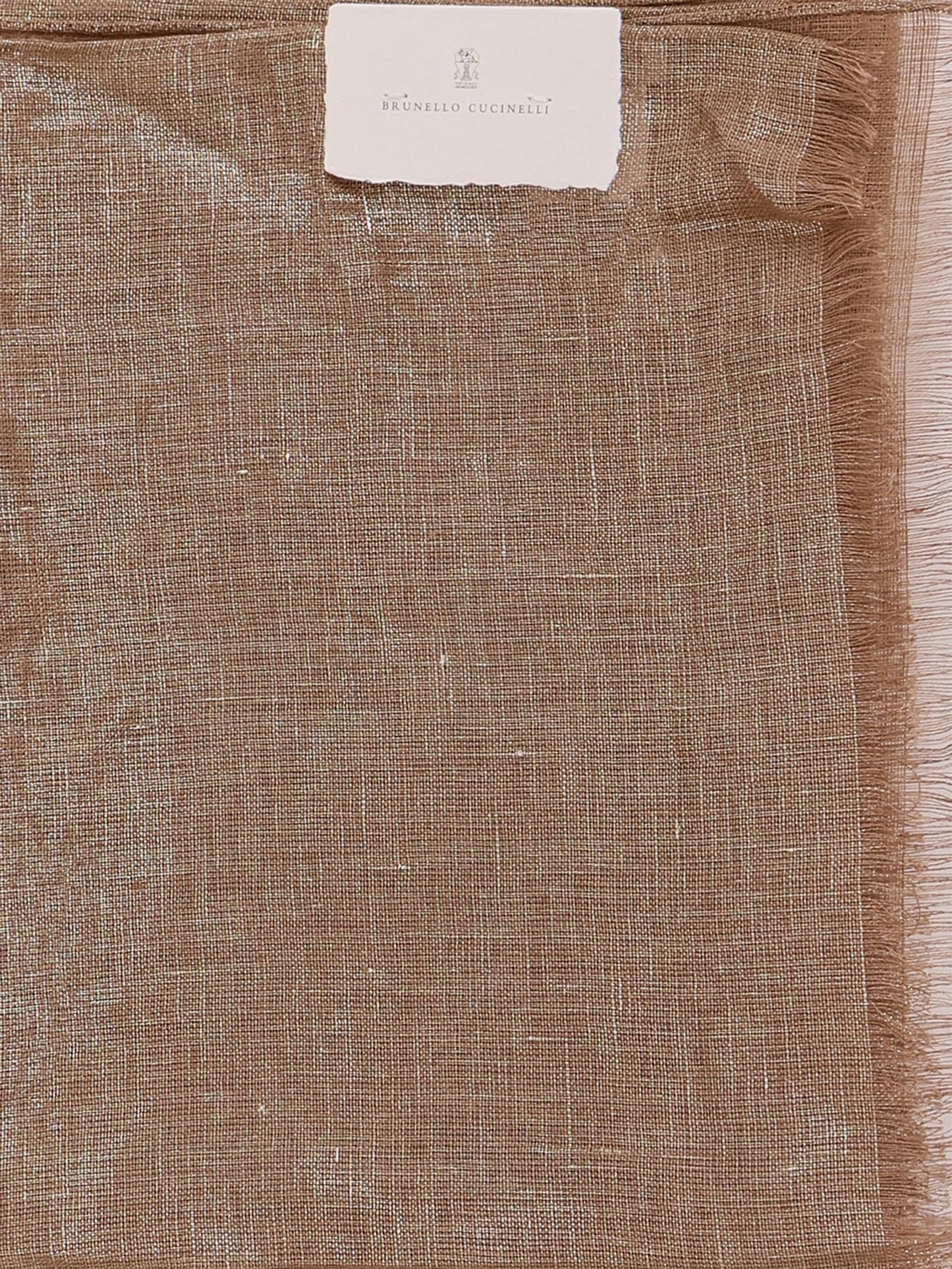 Lurex linen scarf