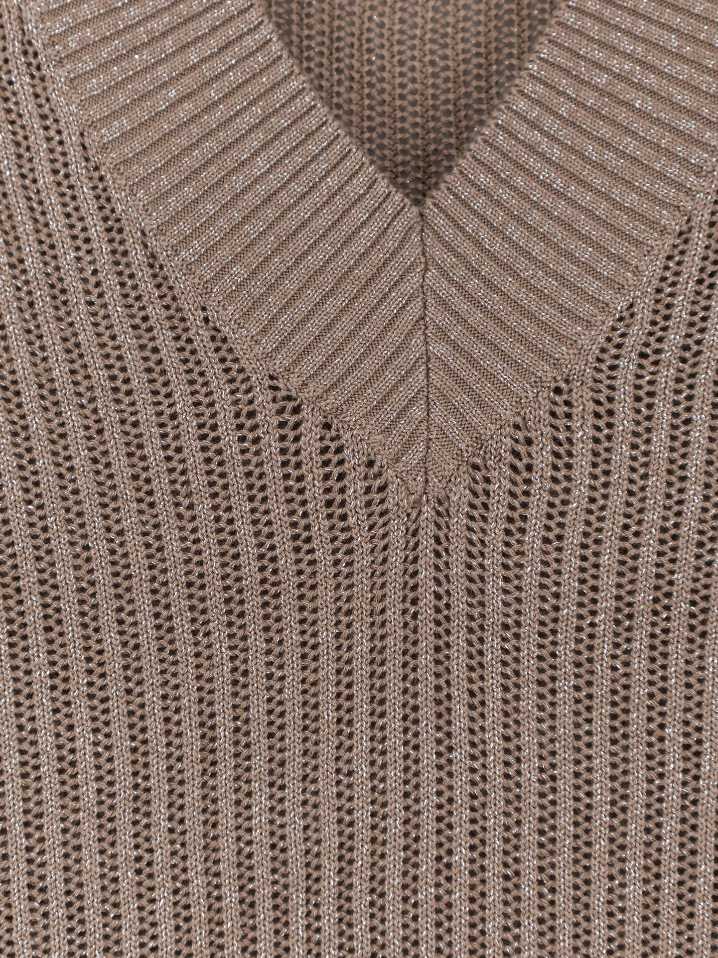 Sparkling cotton and viscose blend sweater