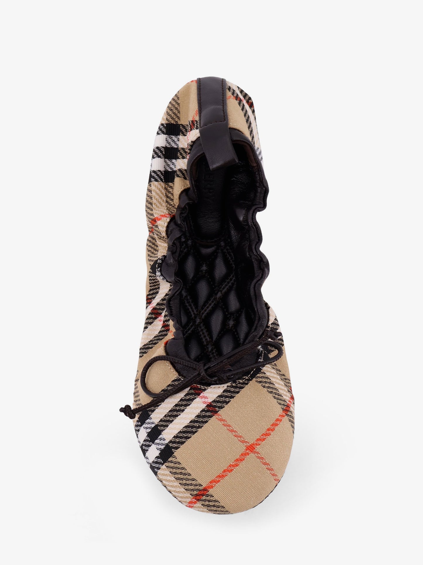 Ballerine Fawn con motivo Traditional Check