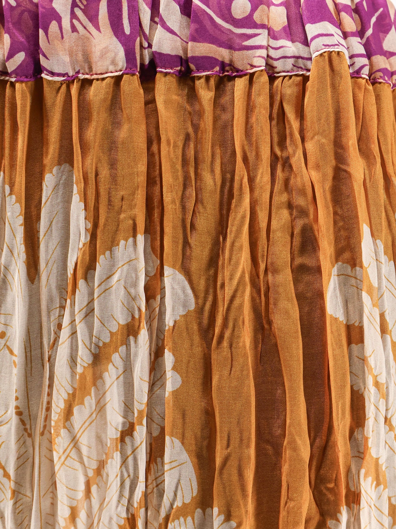 Gale Palme viscose and silk skirt
