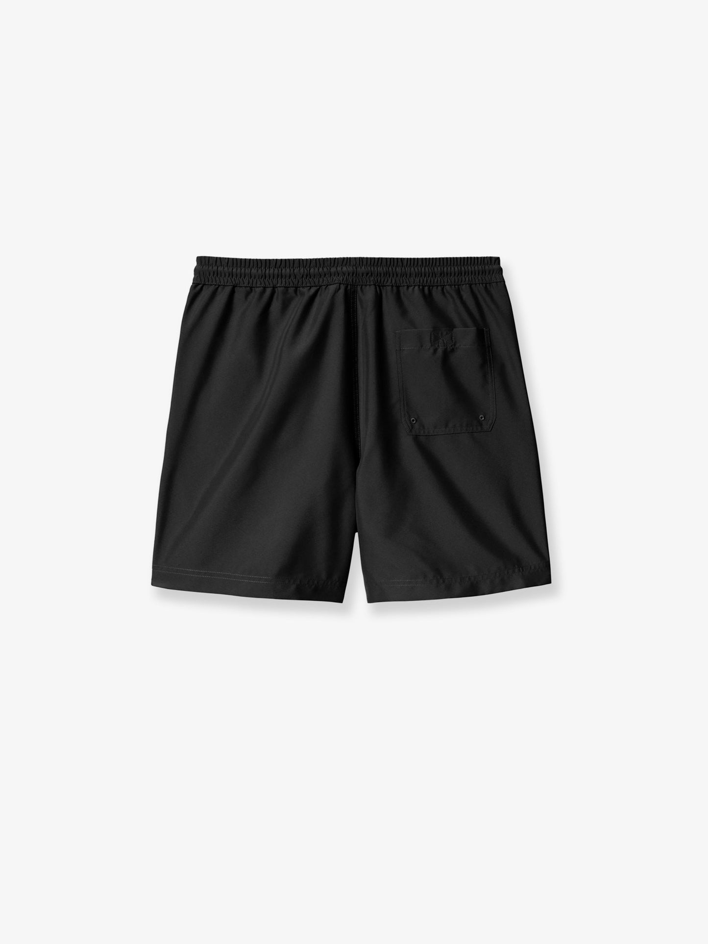 Nylon swim trunks with contrasting embroidered logo
