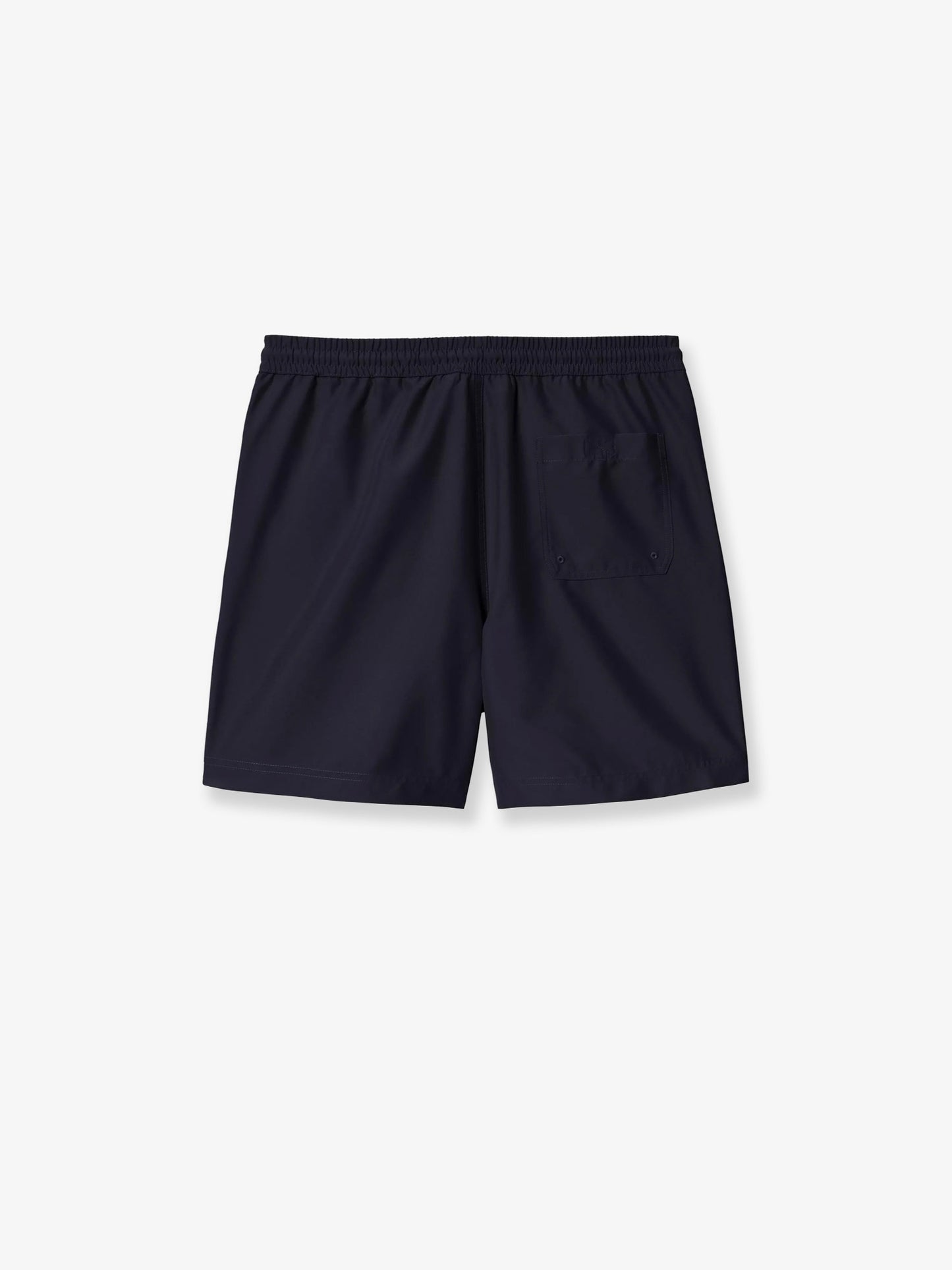 Nylon swim trunks with contrasting embroidered logo