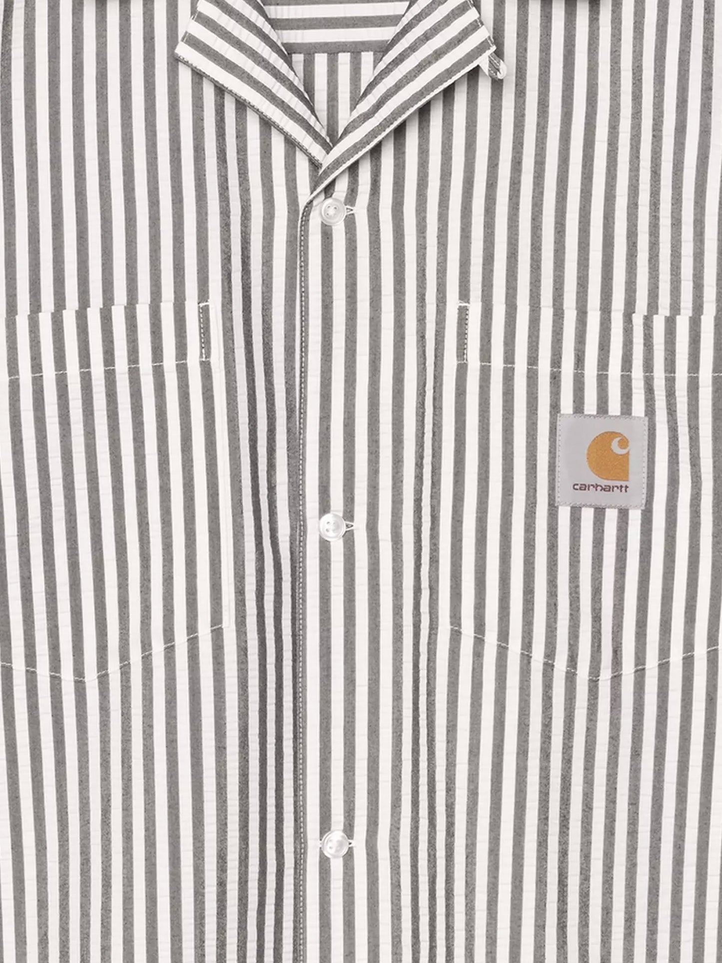 Level cotton blend shirt with striped pattern