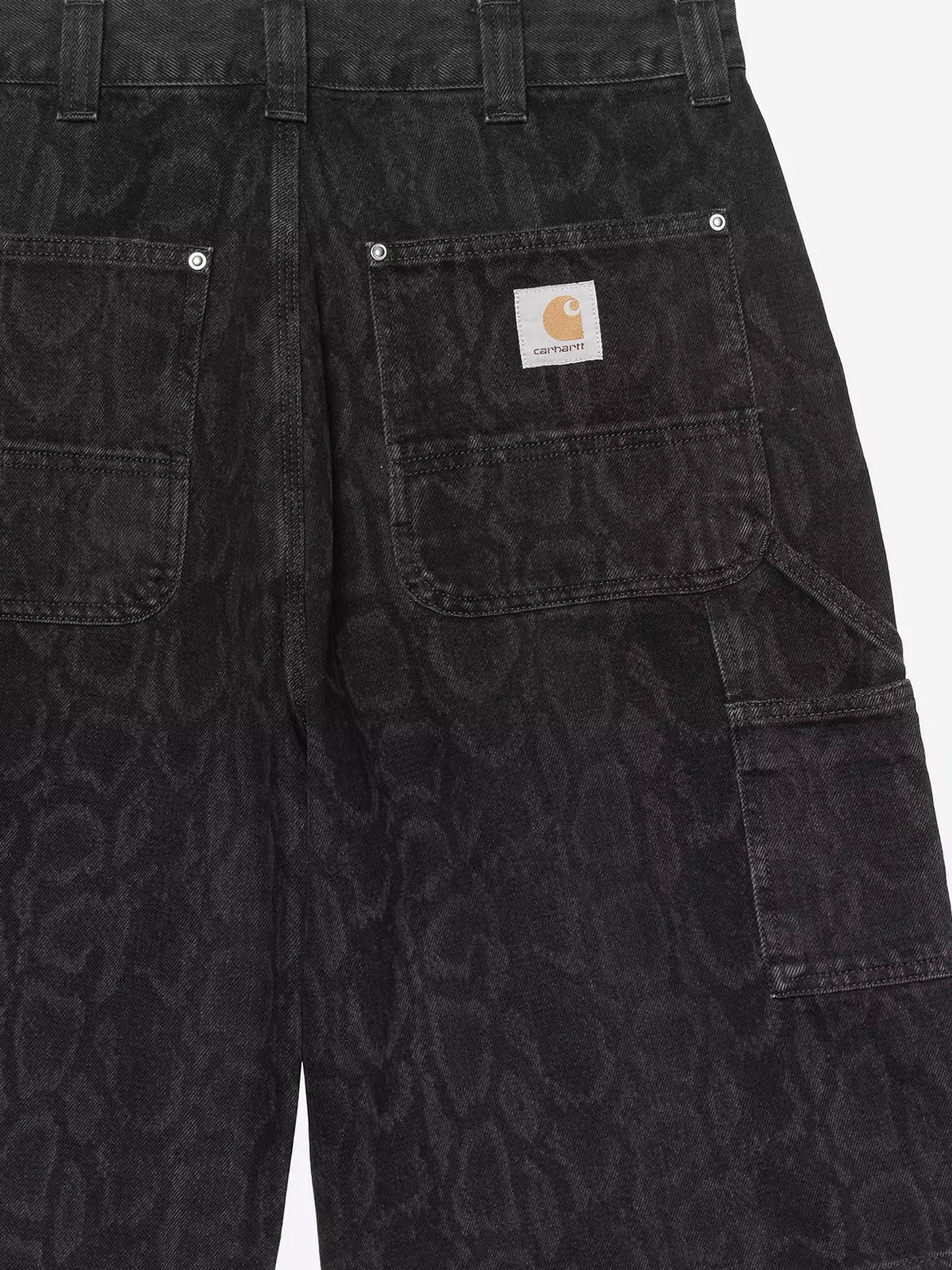 Bermuda OG Double Knee in black denim
