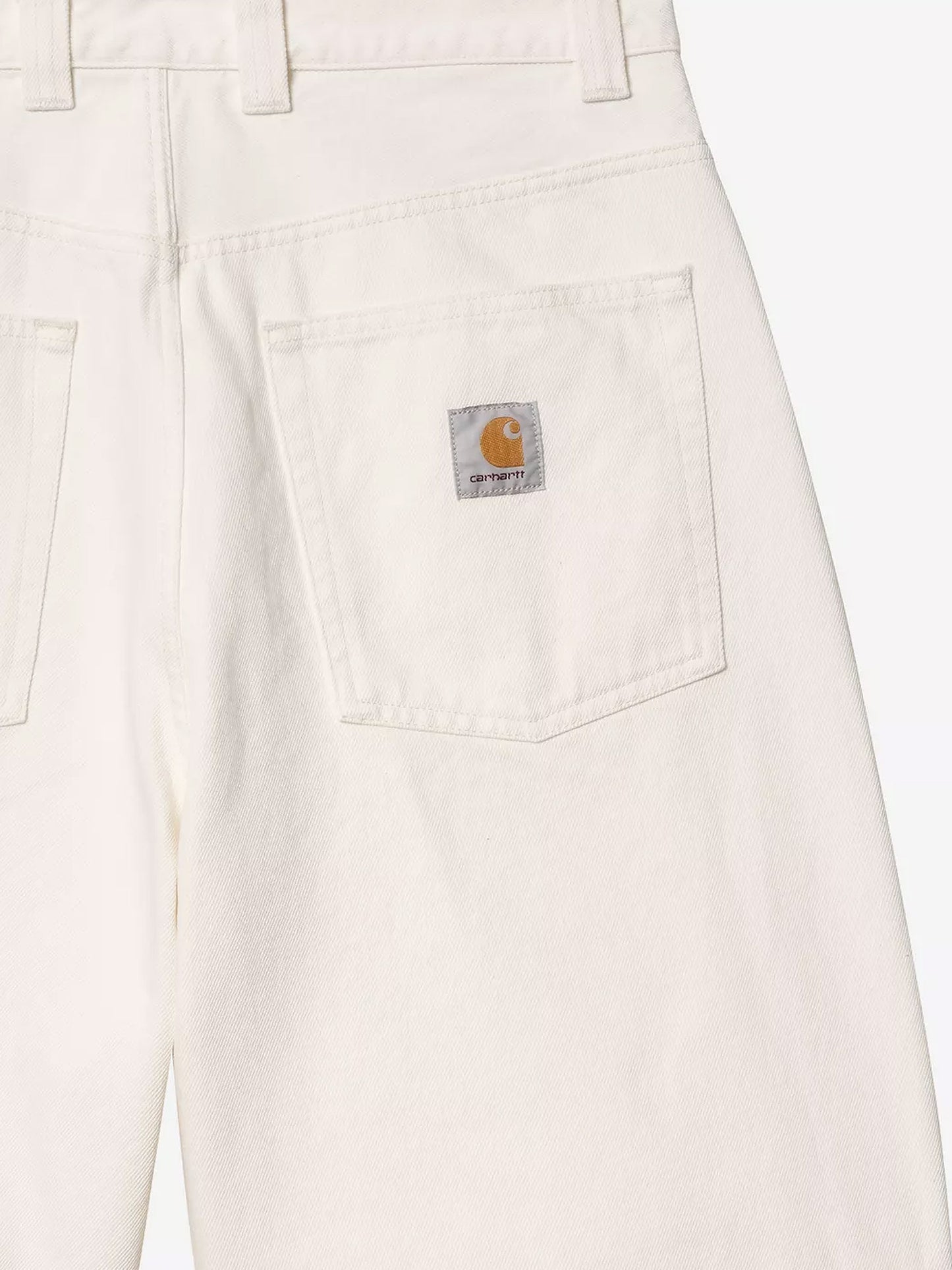 Brandon white denim bermuda shorts