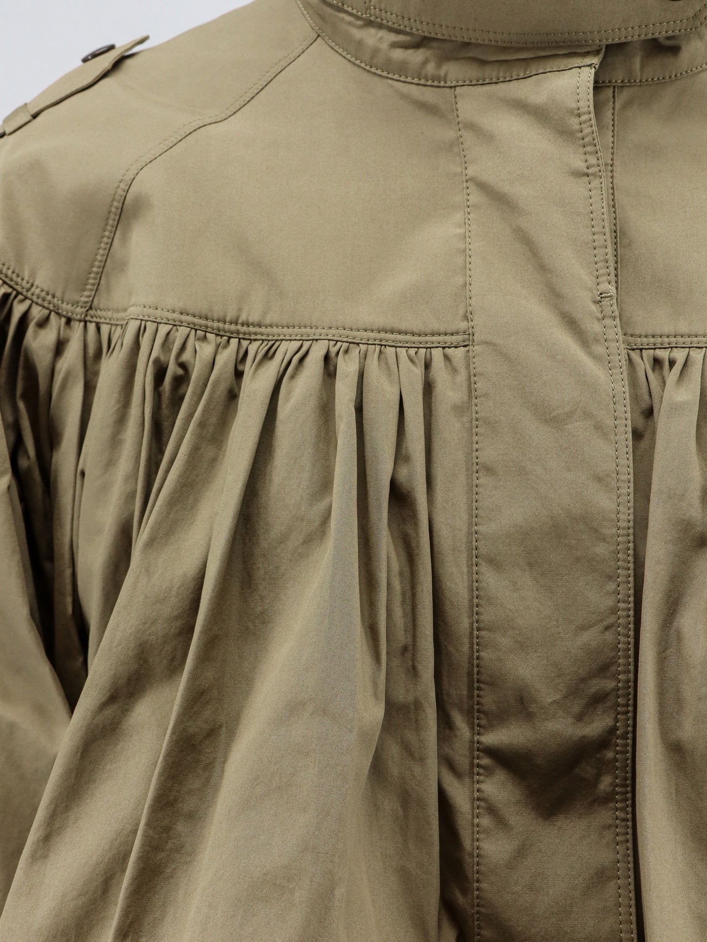 Cotton jacket with cotton flounces